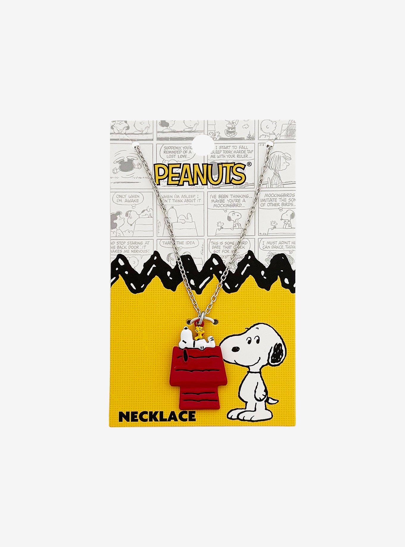 Peanuts Snoopy & Woodstock Pendant Necklace, , hi-res