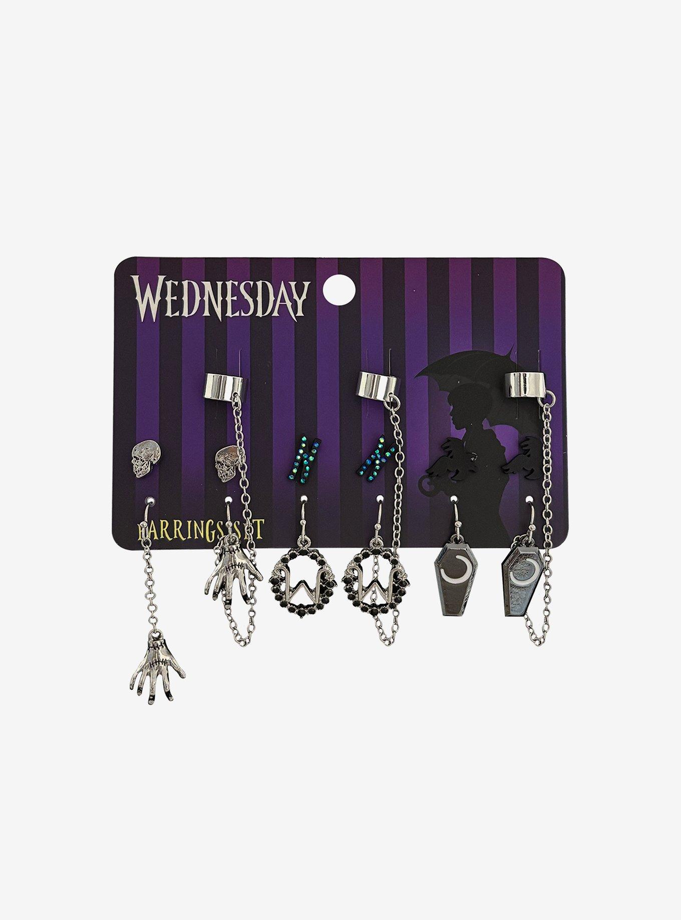 Wednesday Icon Cuff Earring Set, , hi-res