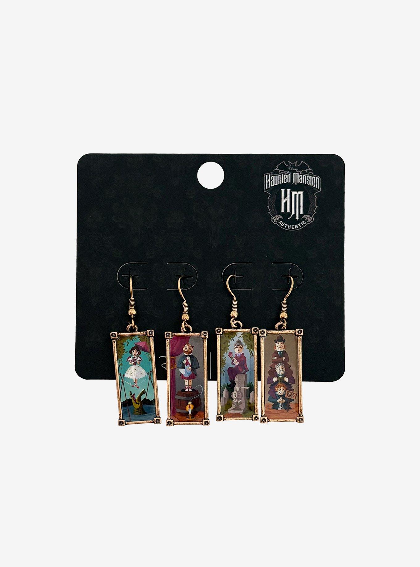 Disney The Haunted Mansion Portraits Mismatch Drop Earrings, , hi-res
