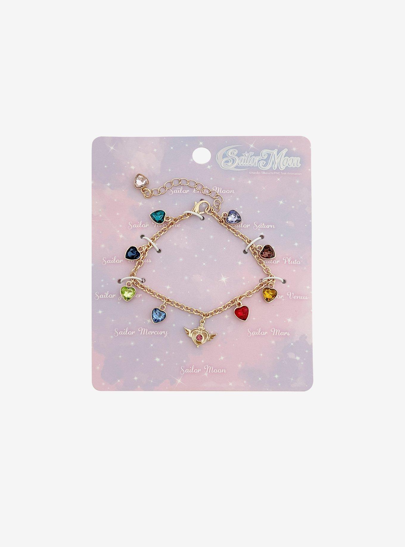 Pretty Guardian Sailor Moon Gem Charm Bracelet, , hi-res