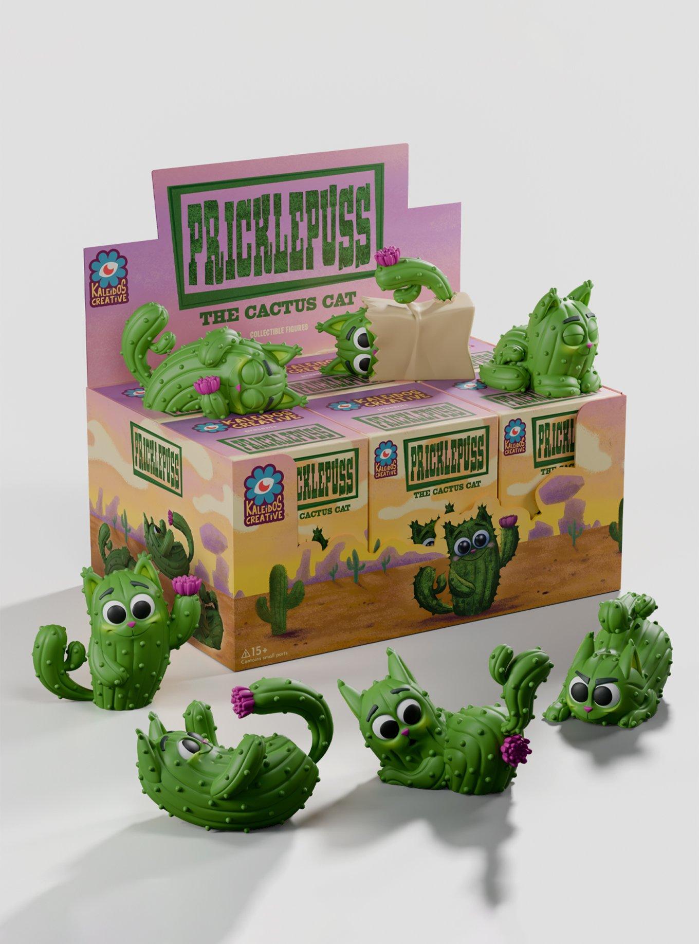Kaleidos Creative Pricklepuss The Cactus Cat Blind Box Figure, , hi-res