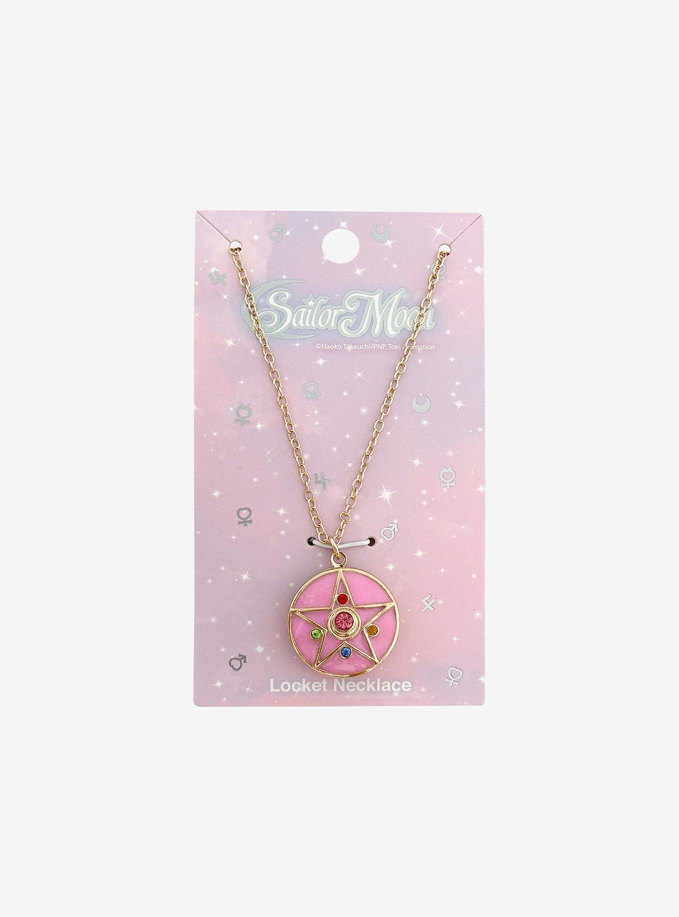 Locket Star Necklace Sailor Moon Necklace Hot Topic Sailor Moon Crystal  Star Brooch Necklace From Bandai, image size:1360x1836
