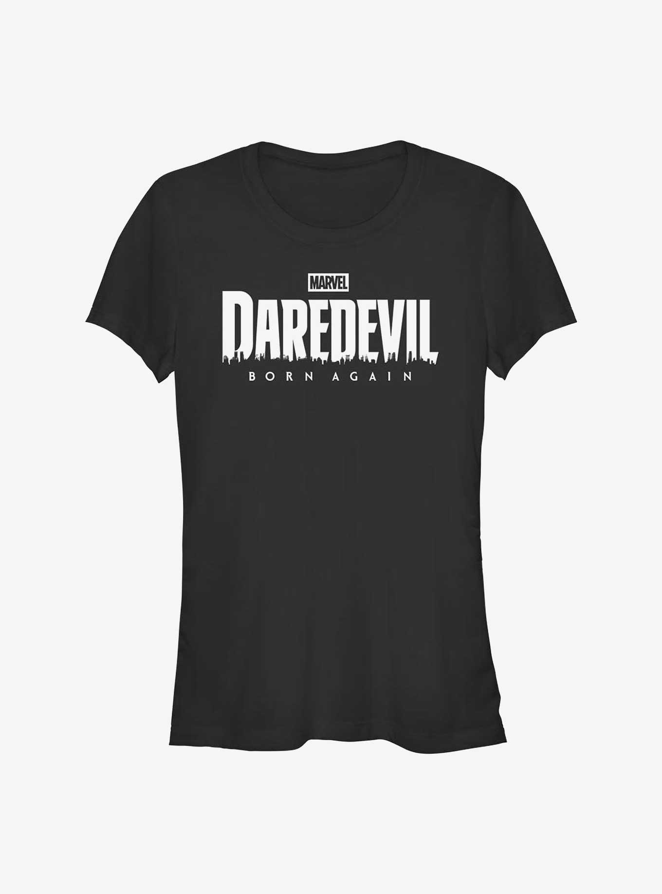 Daredevil: Born Again White Logo Girls T-Shirt, , hi-res