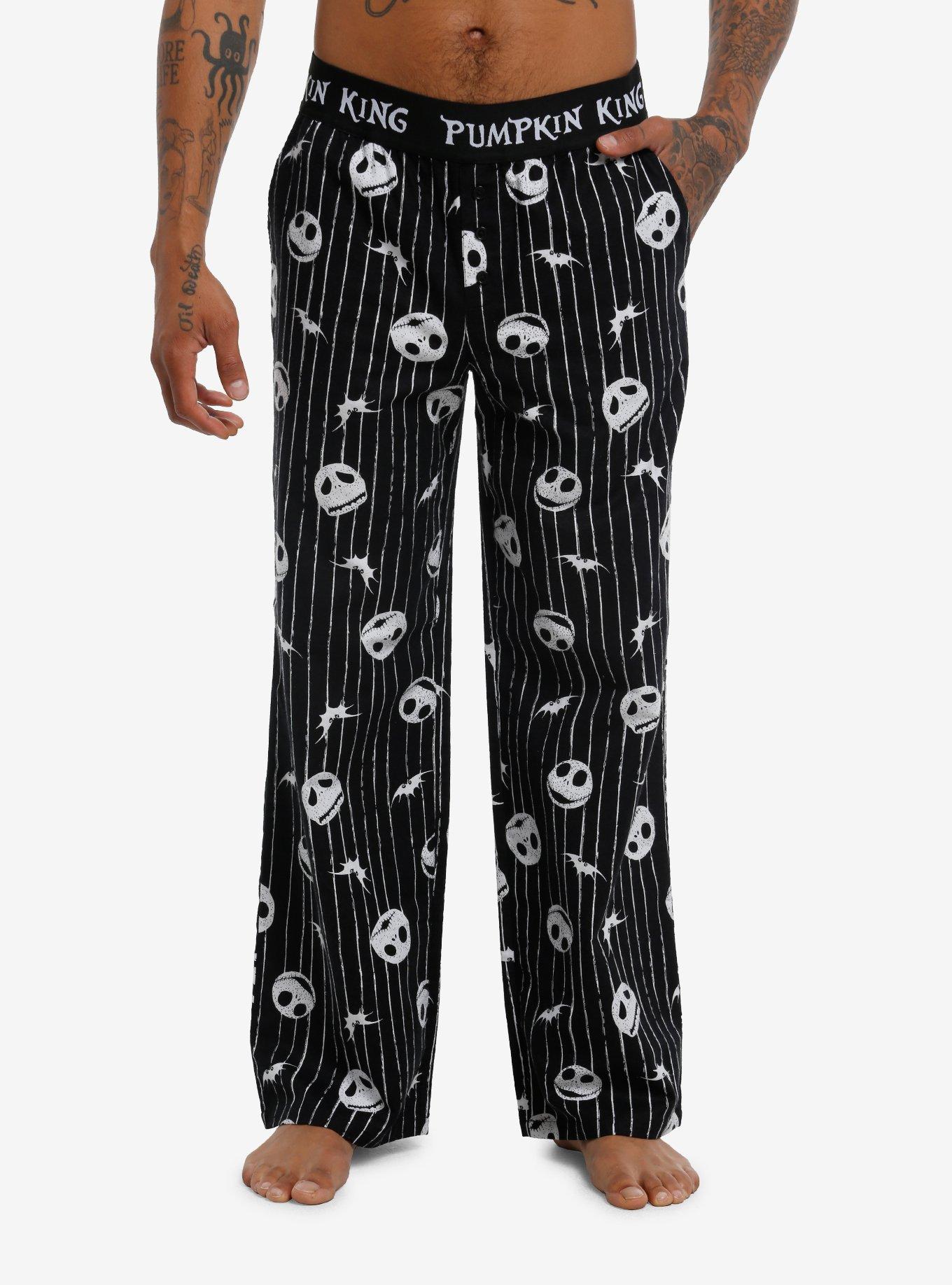 The Nightmare Before Christmas Jack Skellington Stripe Girls Pajama Pants, , hi-res