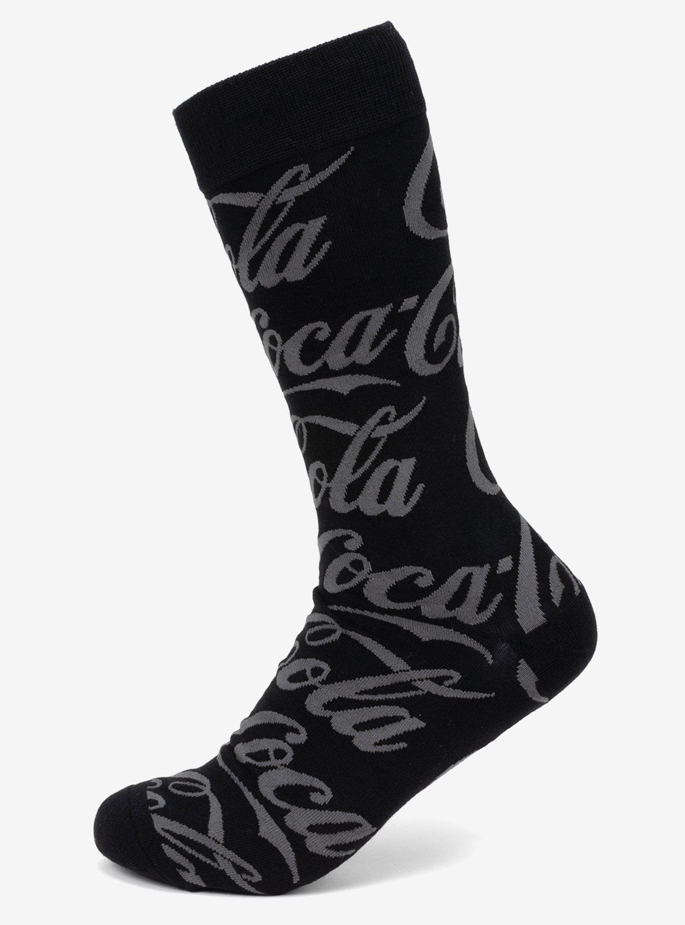 Coca-Cola Black Logo Dress Socks, , hi-res