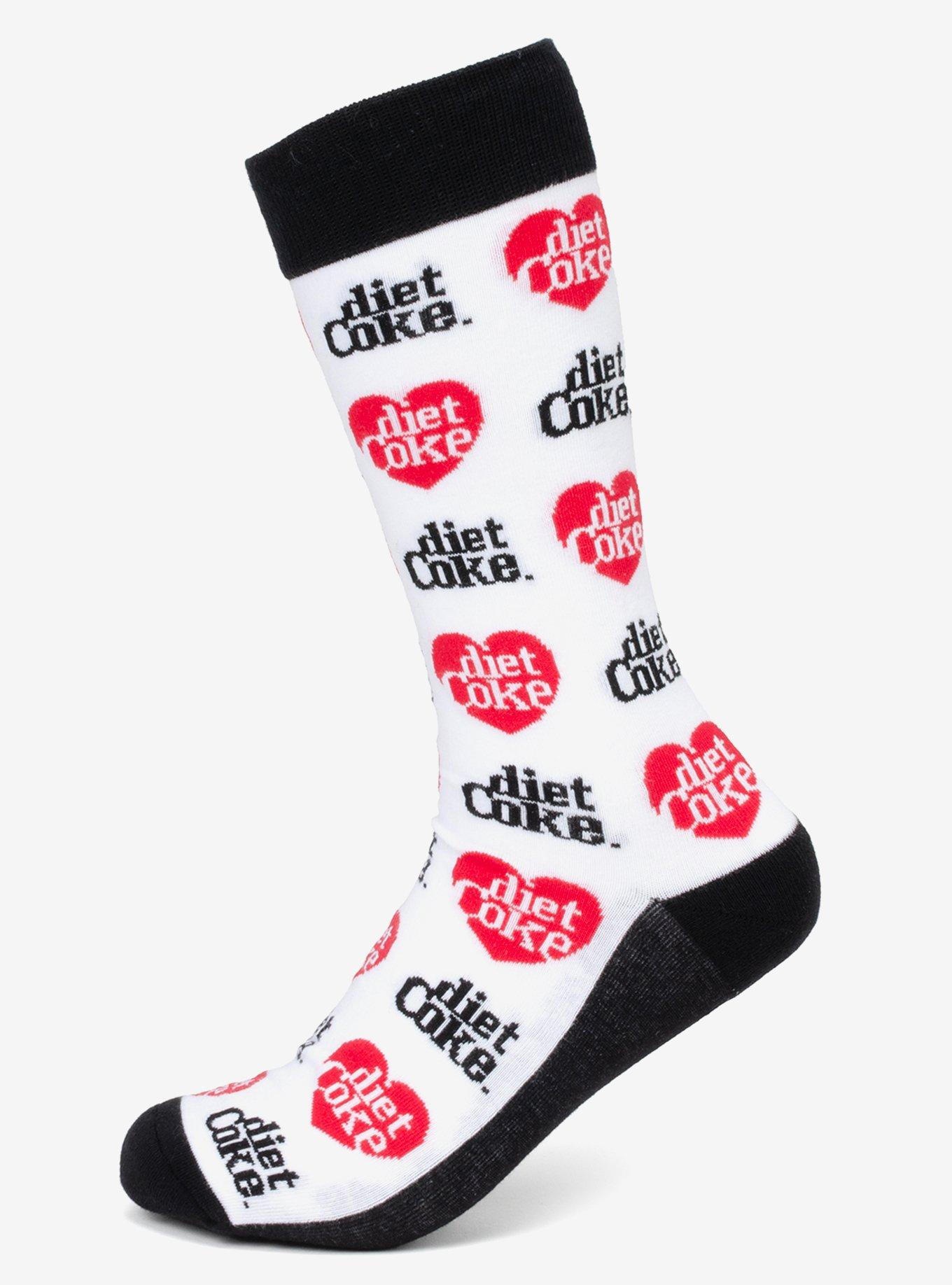 Diet Coke White Dress Socks, , hi-res