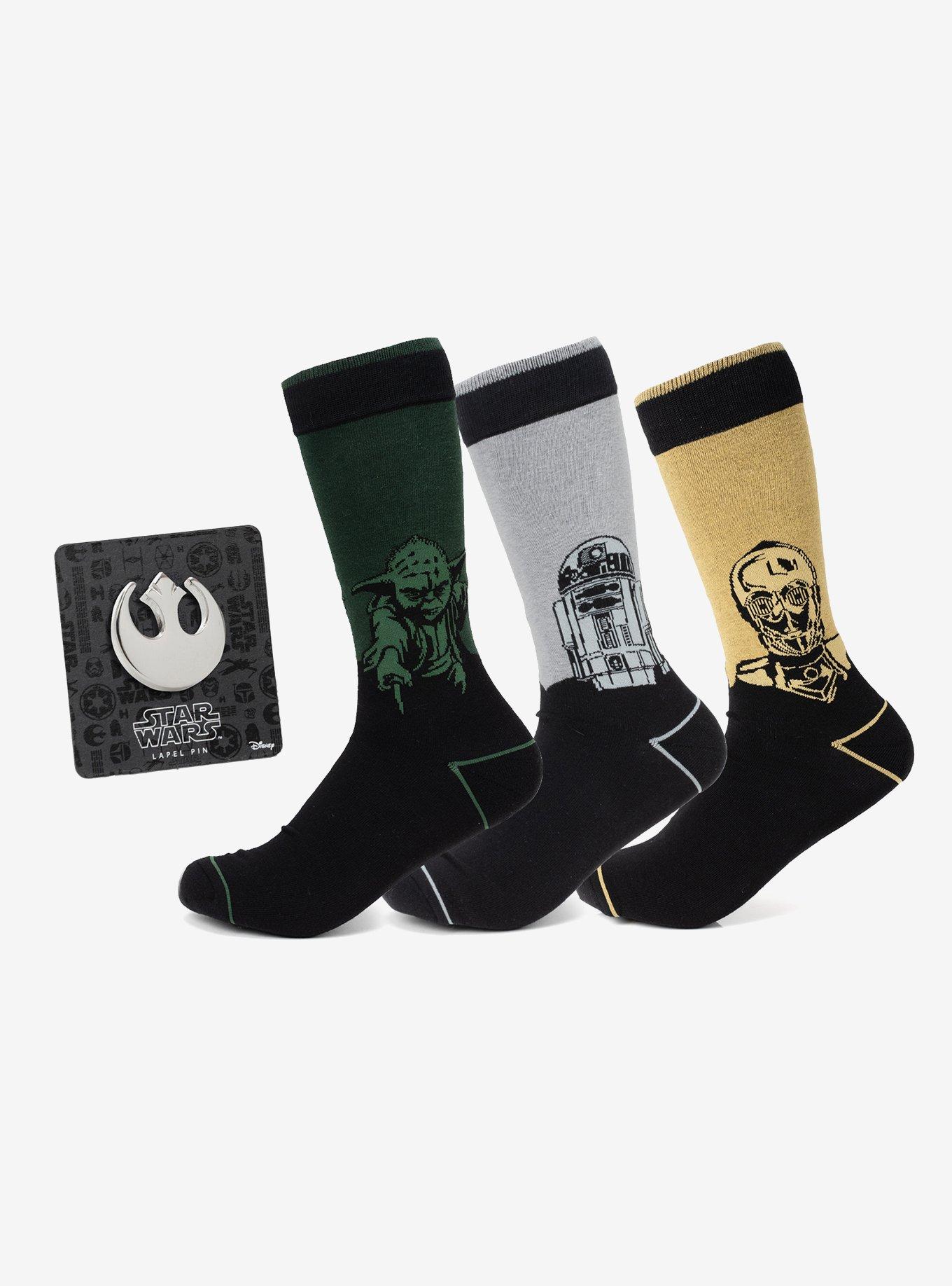 Star Wars Droid & Sage Mod 3-Pair Socks & Lapel Set, , hi-res