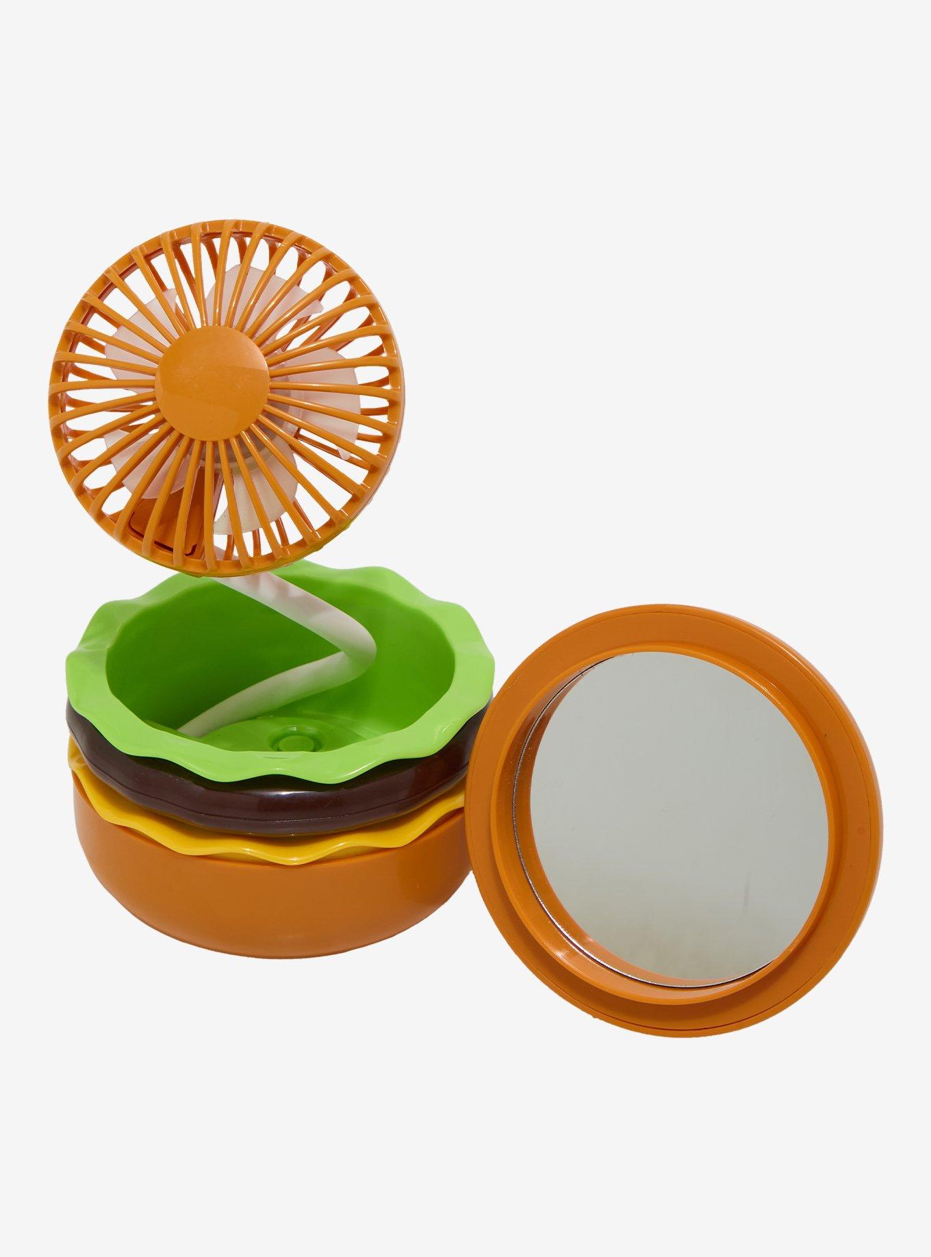 Burger Breeze Handheld Or Tabletop Fan & Mirror, , hi-res