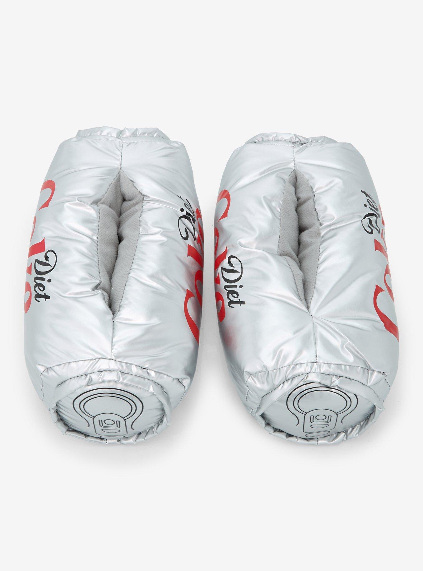 Diet Coke Metallic Plush Slippers, , hi-res
