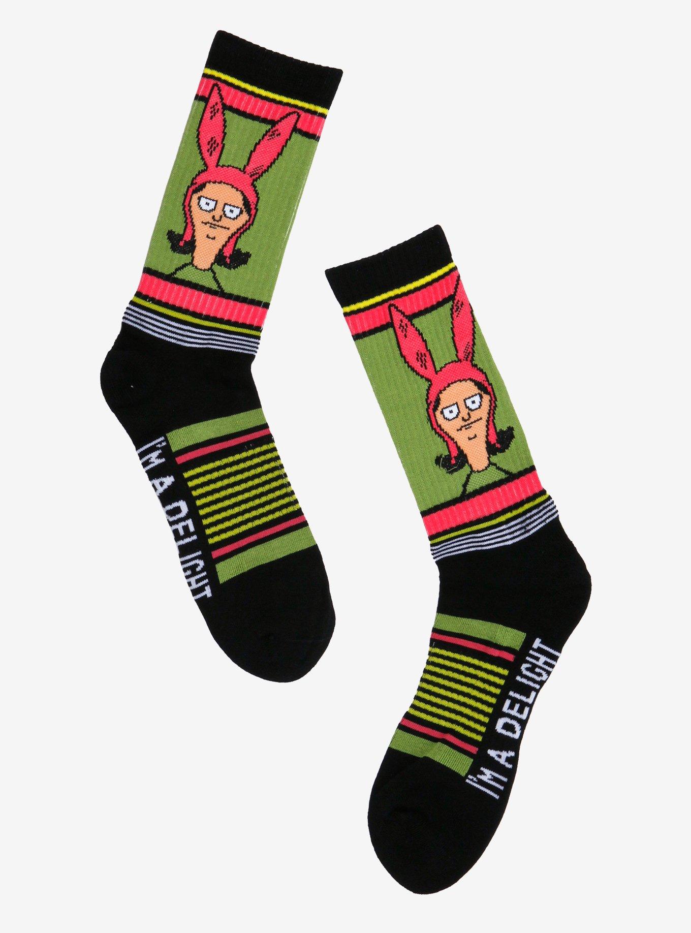 Bob's Burgers Louise Delight Crew Socks, , hi-res