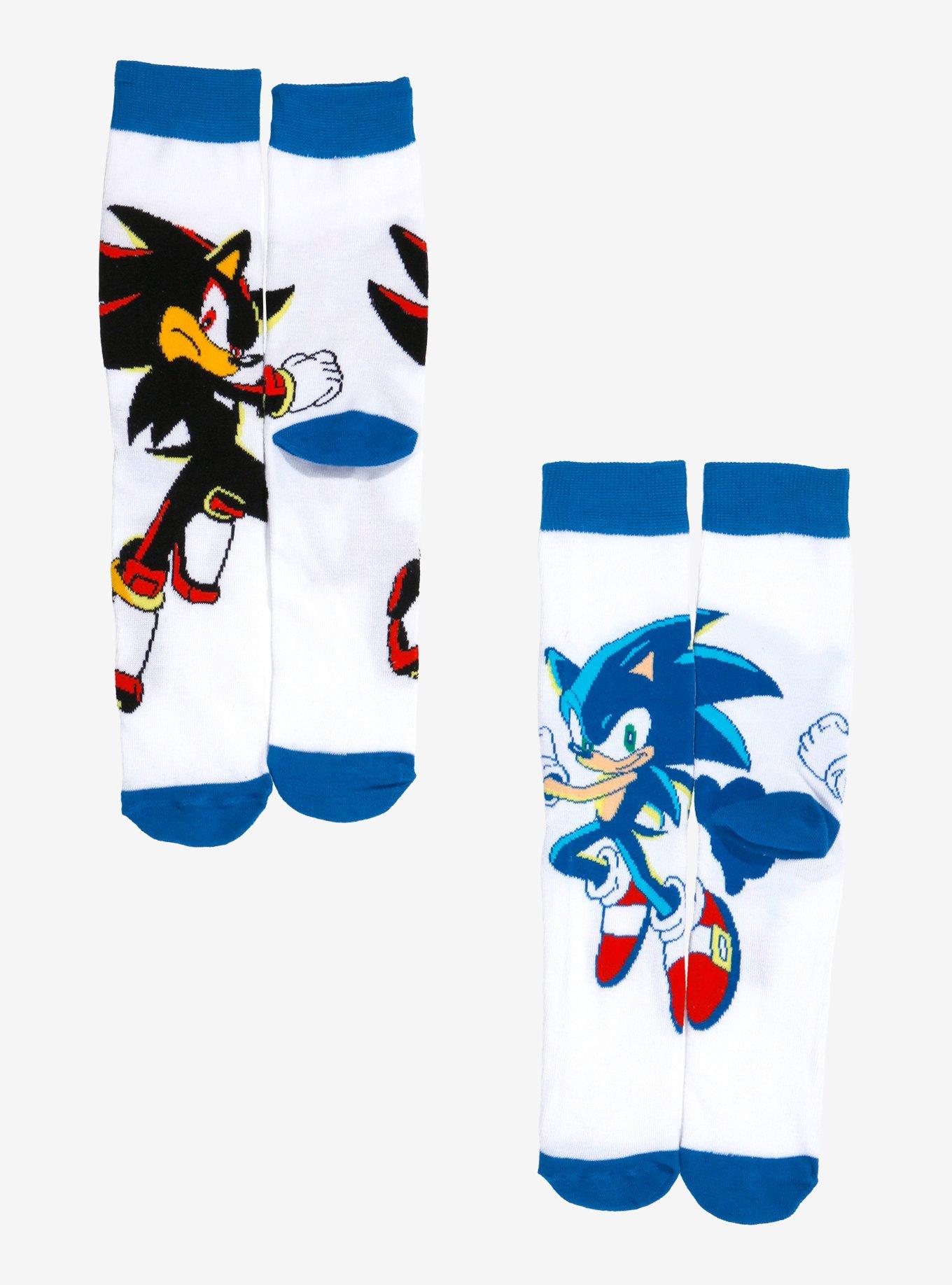 Sonic The Hedgehog Shadow & Sonic Crew Socks 2 Pair, , hi-res