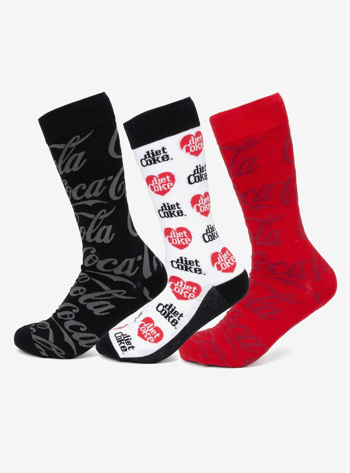 Coca-Cola 3-Pair Sock Set, , hi-res