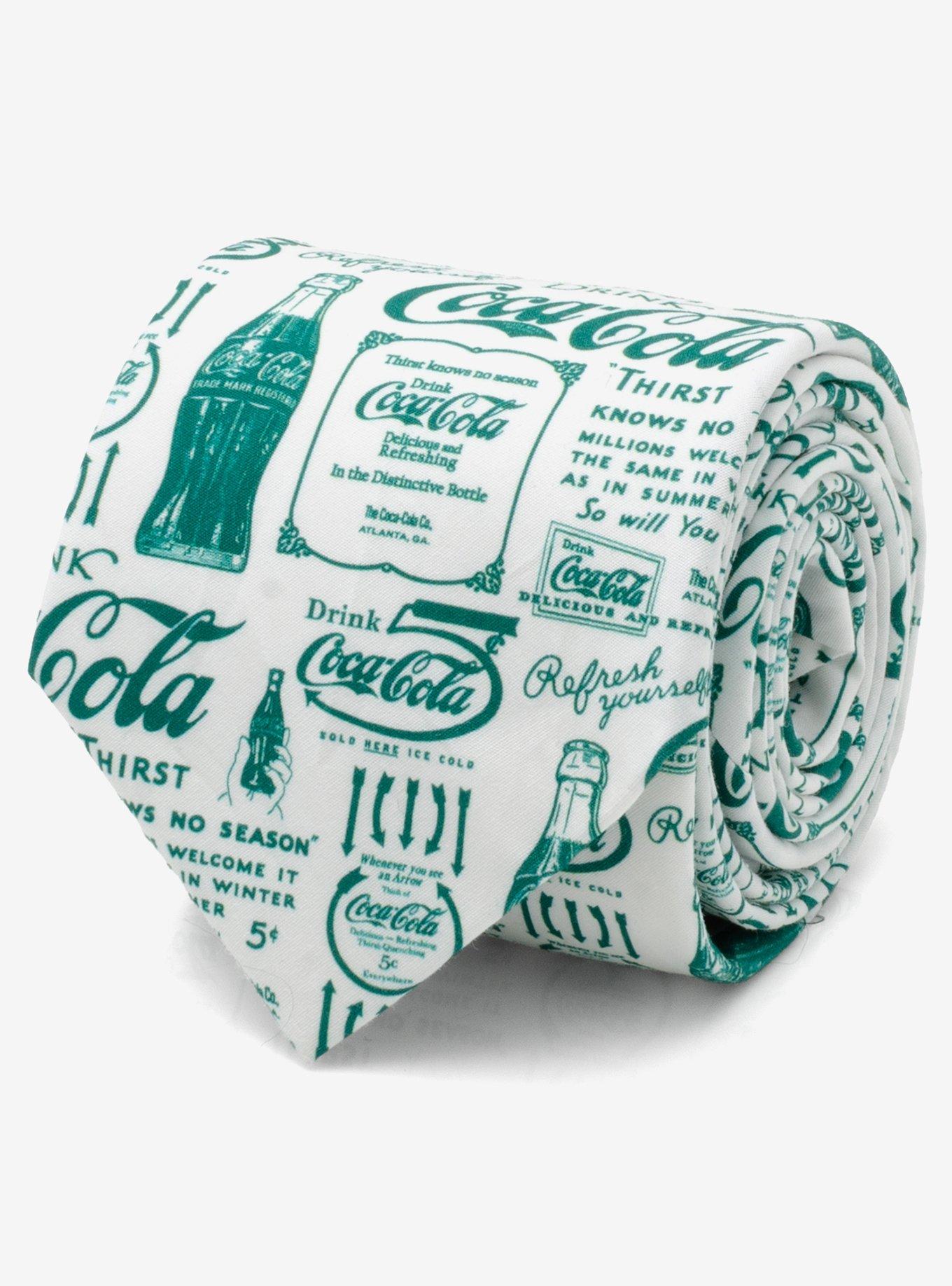 Coca-Cola Green Bottle Men's Tie, , hi-res