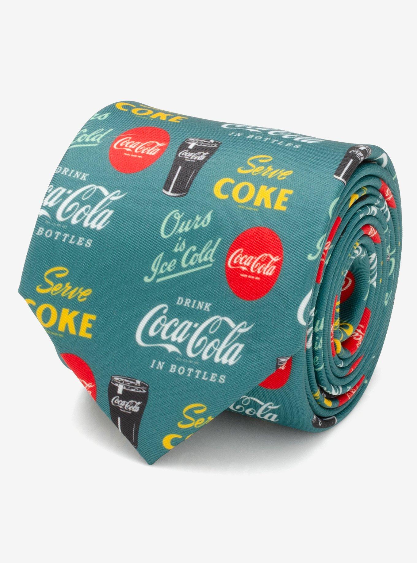 Coca-Cola Green Men's Tie, , hi-res