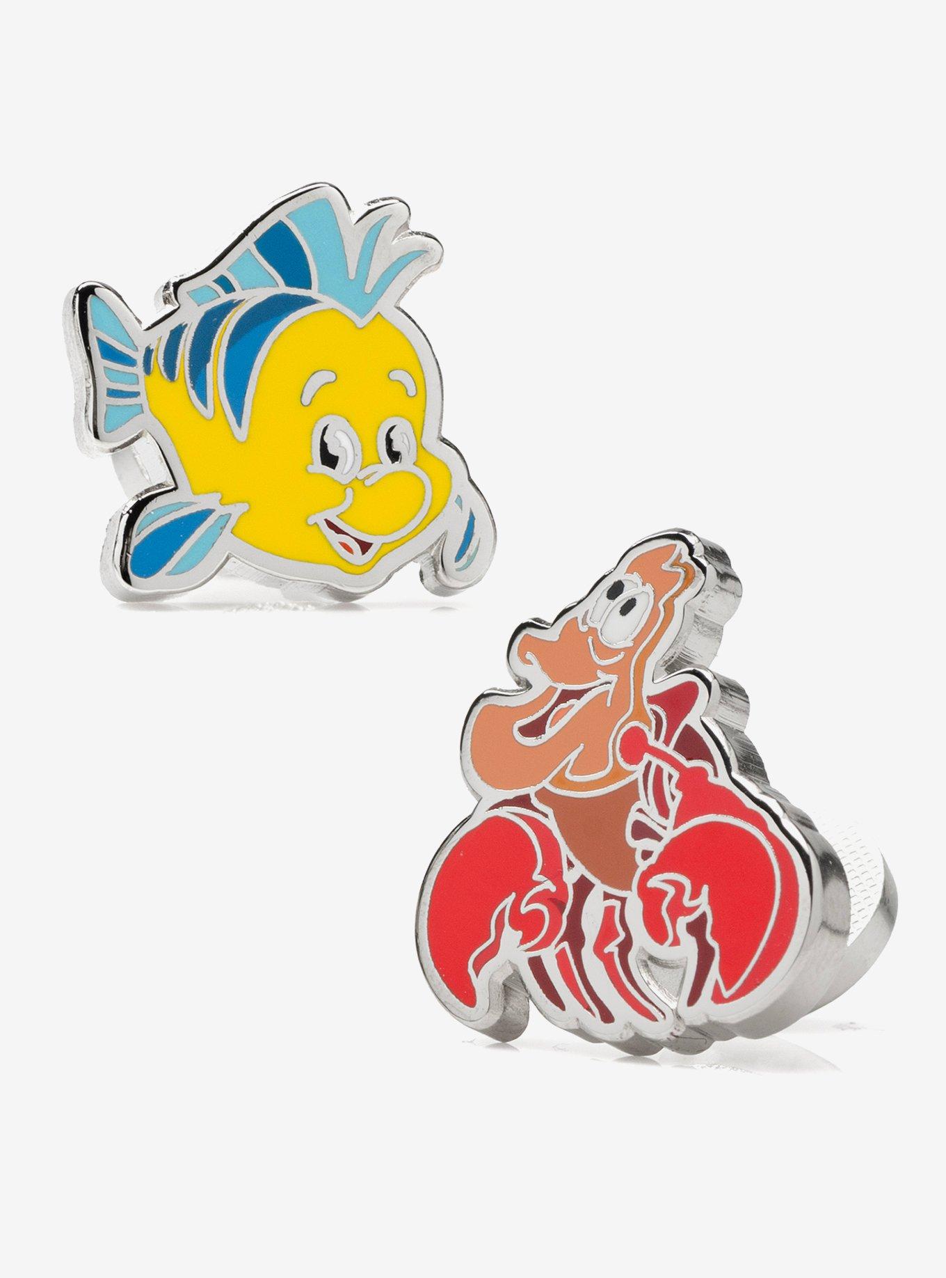 Disney The Little Mermaid Flounder & Sebastian Cufflinks, , hi-res