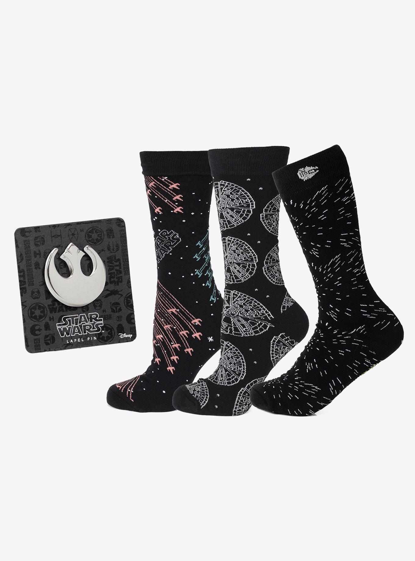 Star Wars Transport 3-Pair Sock & Lapel Pin Set, , hi-res