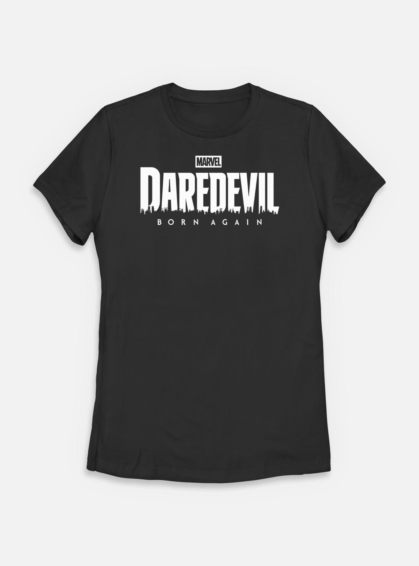 Marvel Daredevil: Born Again Logo Womens T-Shirt, BLACK, hi-res