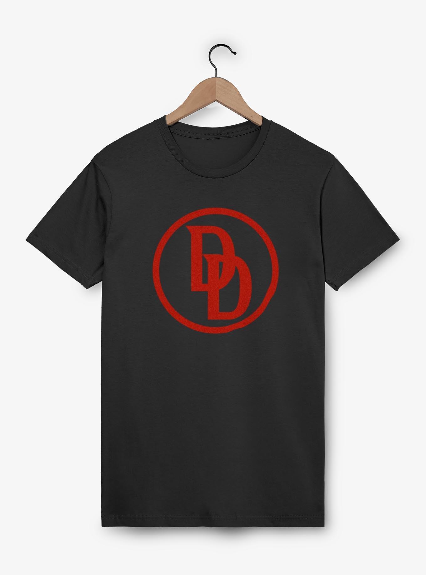Marvel Daredevil: Born Again Red Monogram Logo T-Shirt, BLACK, hi-res