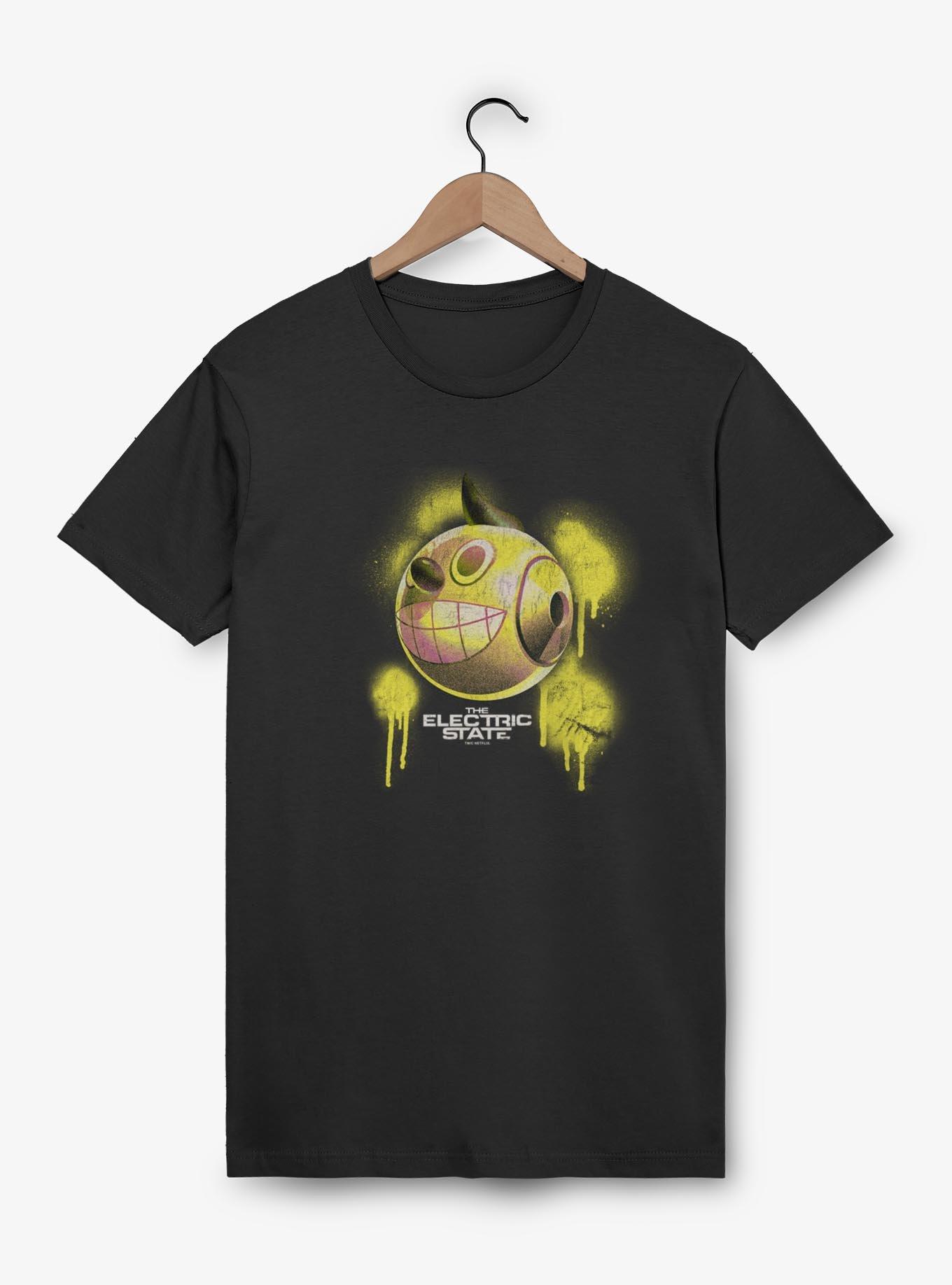 The Electric State Kid Cosmo Spray Paint Style T-Shirt, BLACK, hi-res
