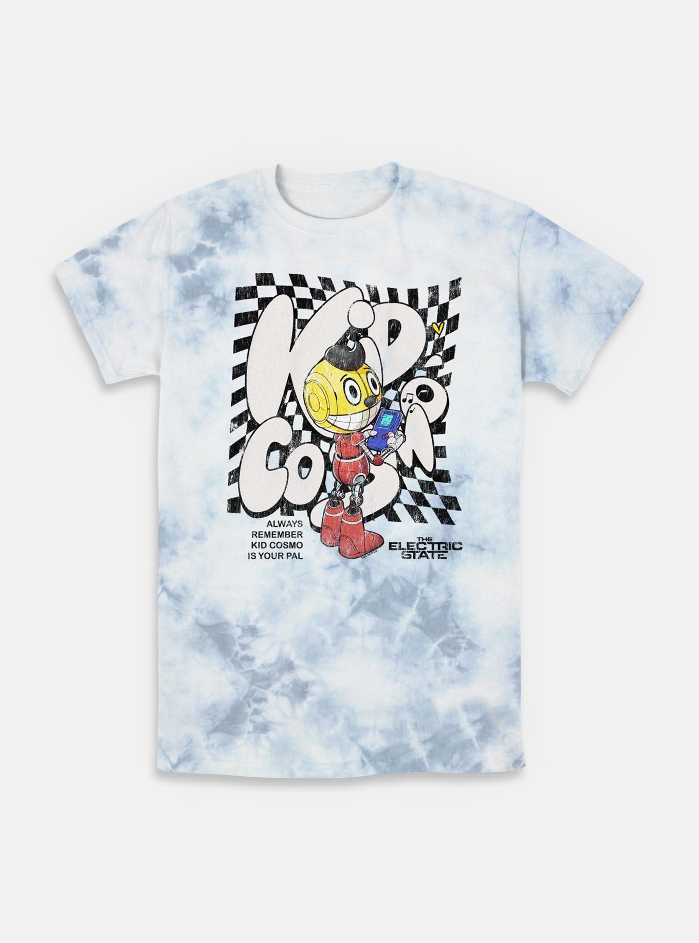 The Electric State Kid Cosmo Always Remember Your Pal Tie-Dye T-Shirt, WHITEBLUE, hi-res