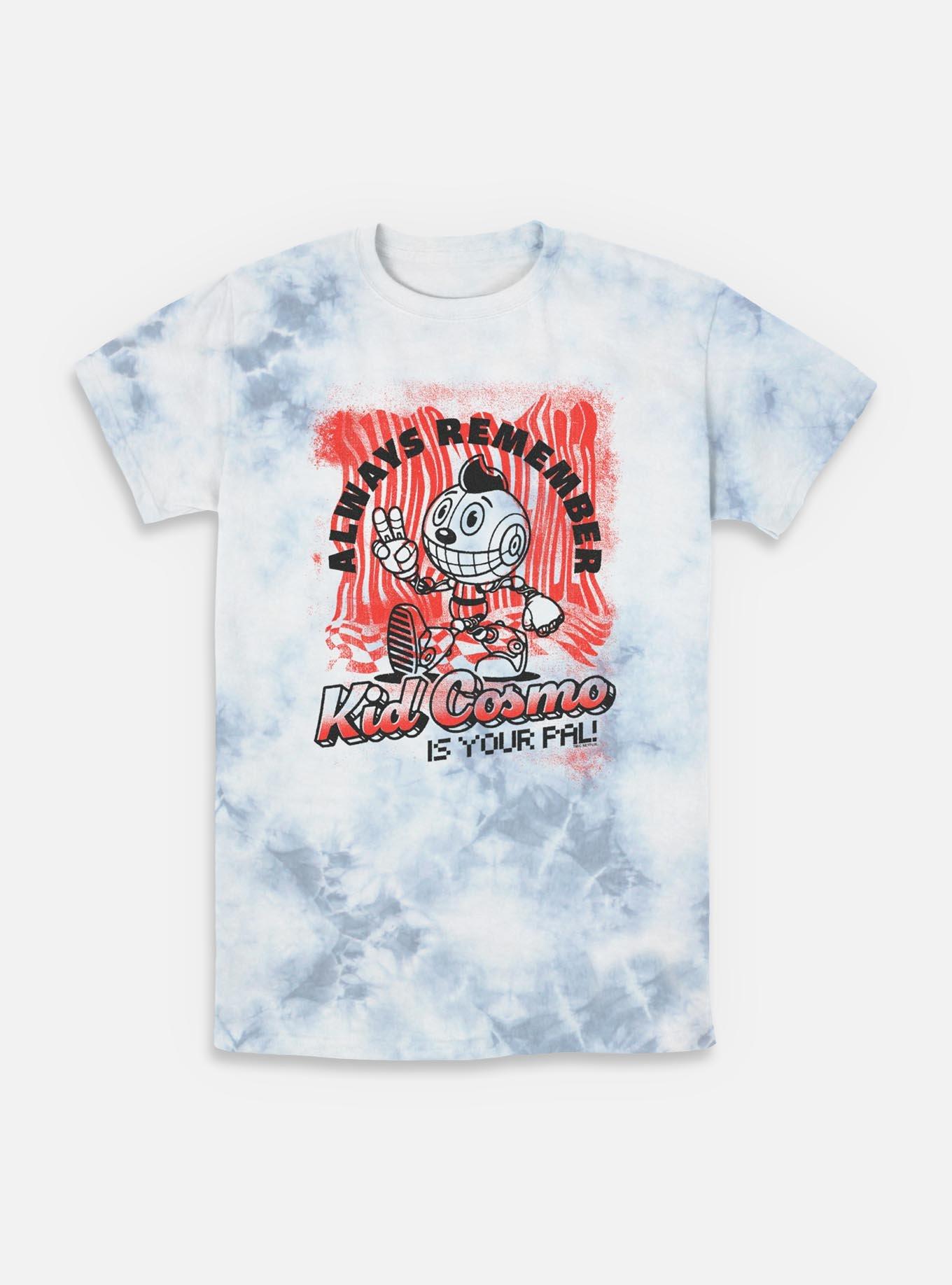 The Electric State Always Remember Kid Cosmo Is Your Pal Tie-Dye T-Shirt, WHITEBLUE, hi-res