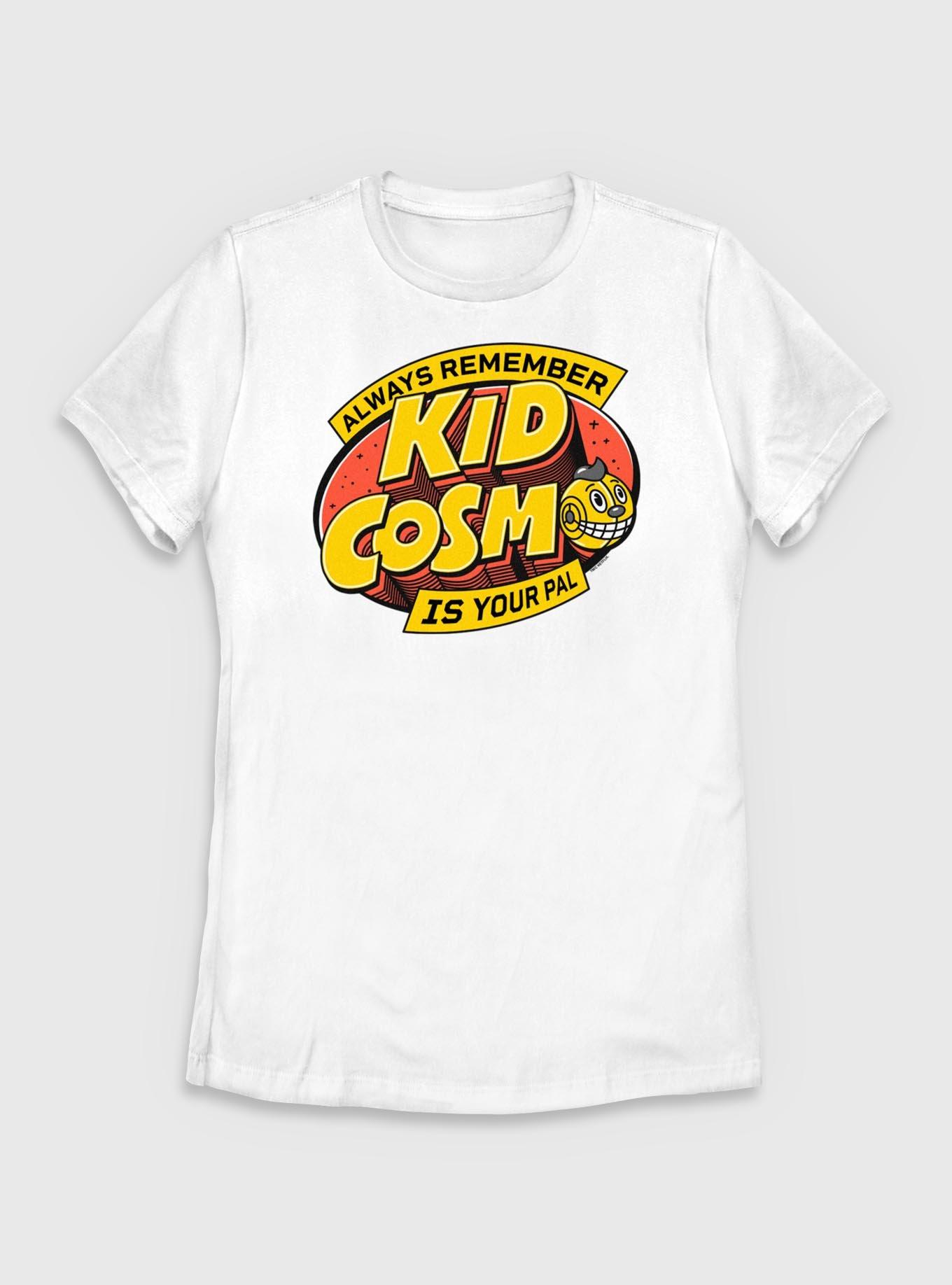 The Electric State Always Remember Kid Cosmo Is Your Pal Logo Womens T-Shirt, WHITE, hi-res