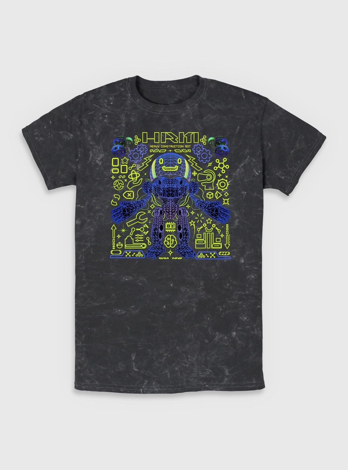 The Electric State Herman Heavy Construction Bot Mineral Wash T-Shirt, BLACK, hi-res