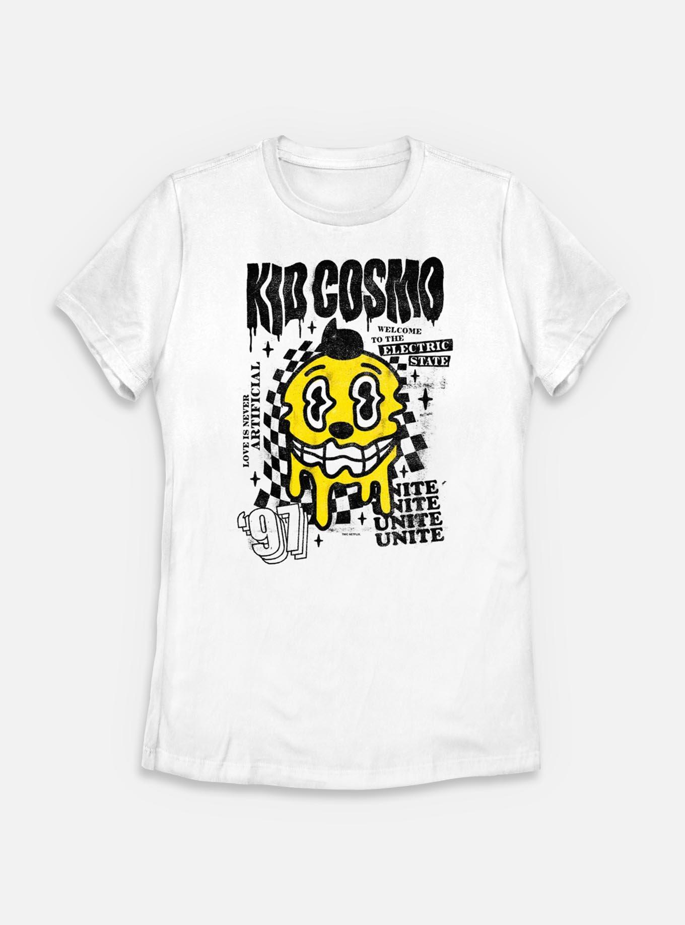 The Electric State Kid Cosmo Drip Womens T-Shirt, WHITE, hi-res