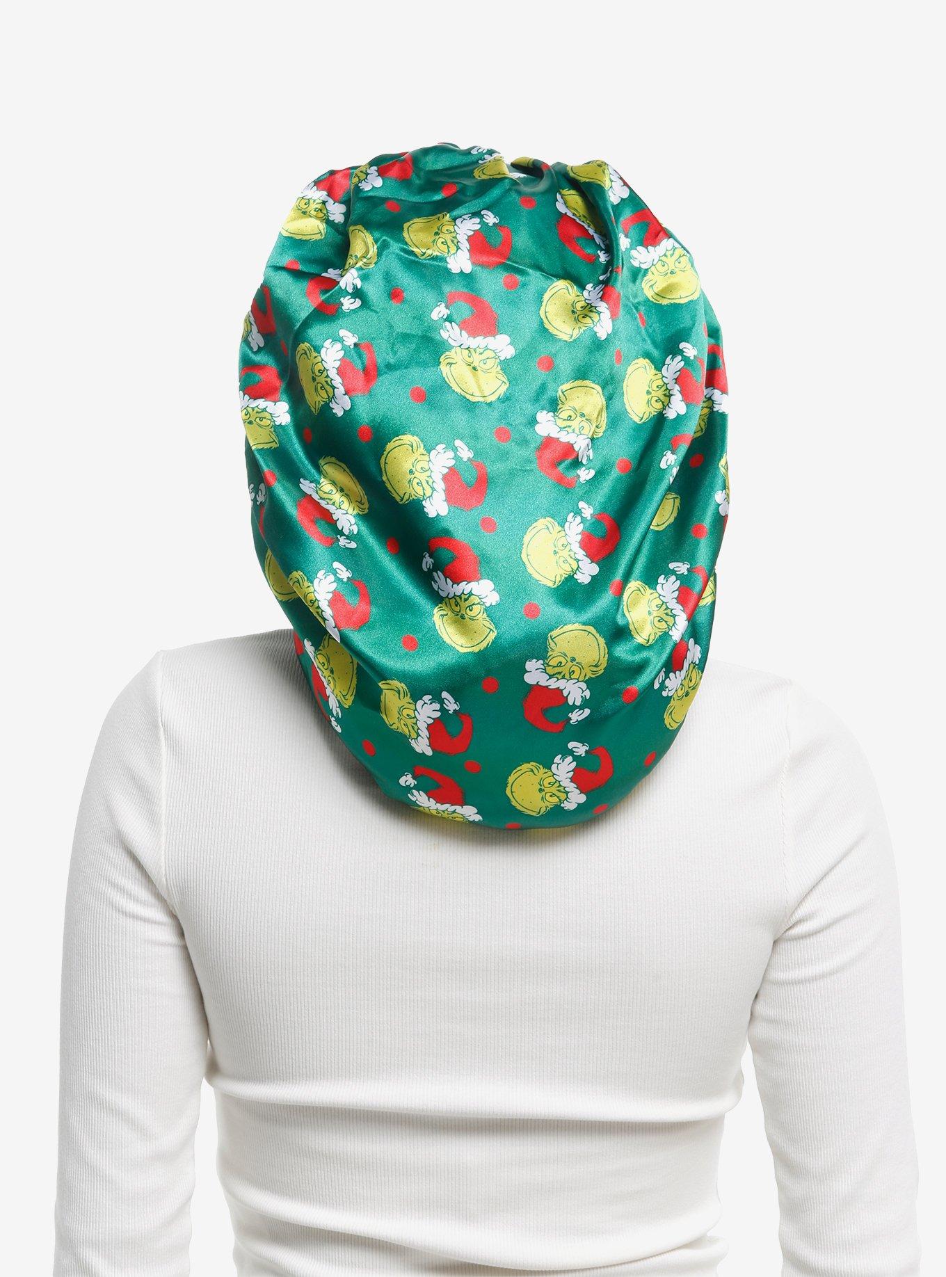 Dr. Seuss How The Grinch Stole Christmas Allover Print Satin Bonnet, , hi-res