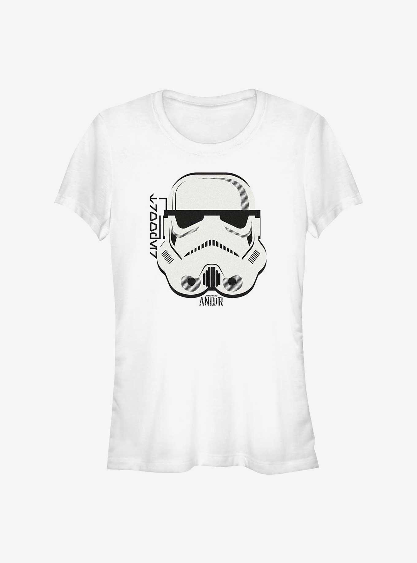 Star Wars: Andor Helmet Stormtrooper Girls T-Shirt, WHITE, hi-res