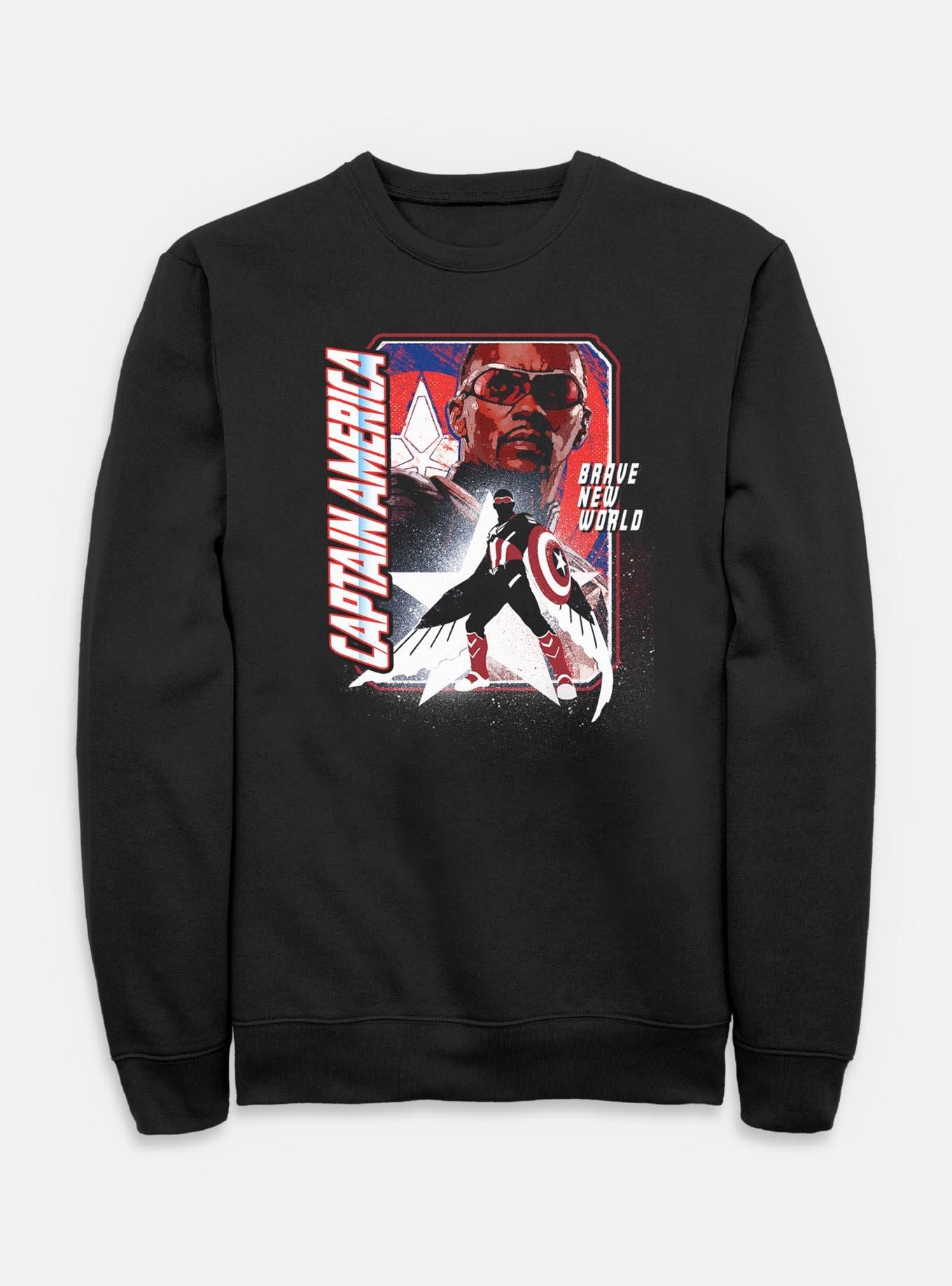 Captain America: Brave New World Shield Falcon Sweatshirt,All Products : American Fashion Style Bags On Sale