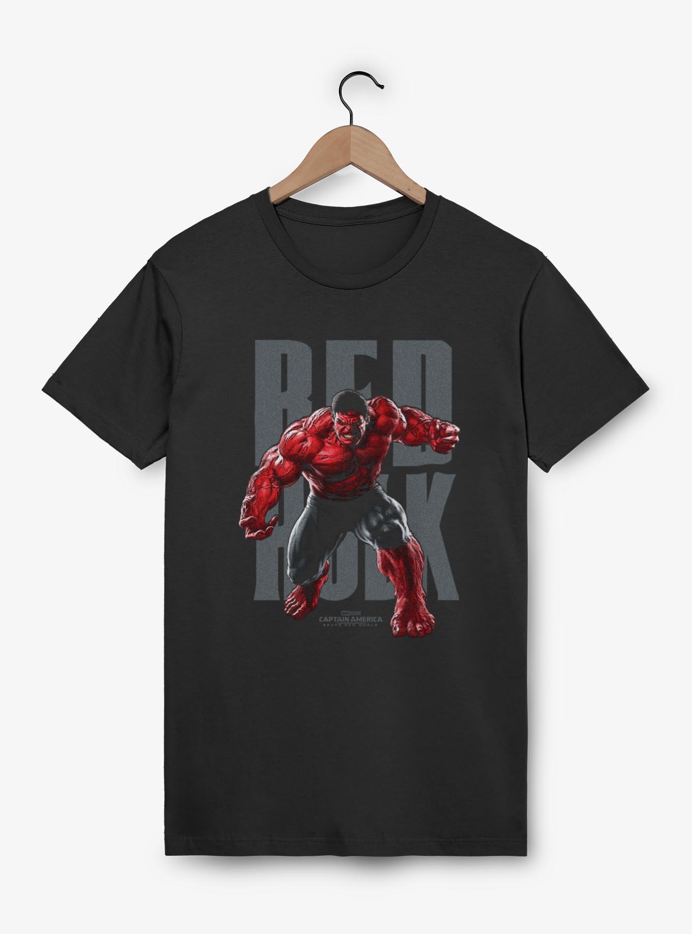 Captain America: Brave New World Red Hulk Portrait T-Shirt,All Products : American Fashion Style Bags On Sale