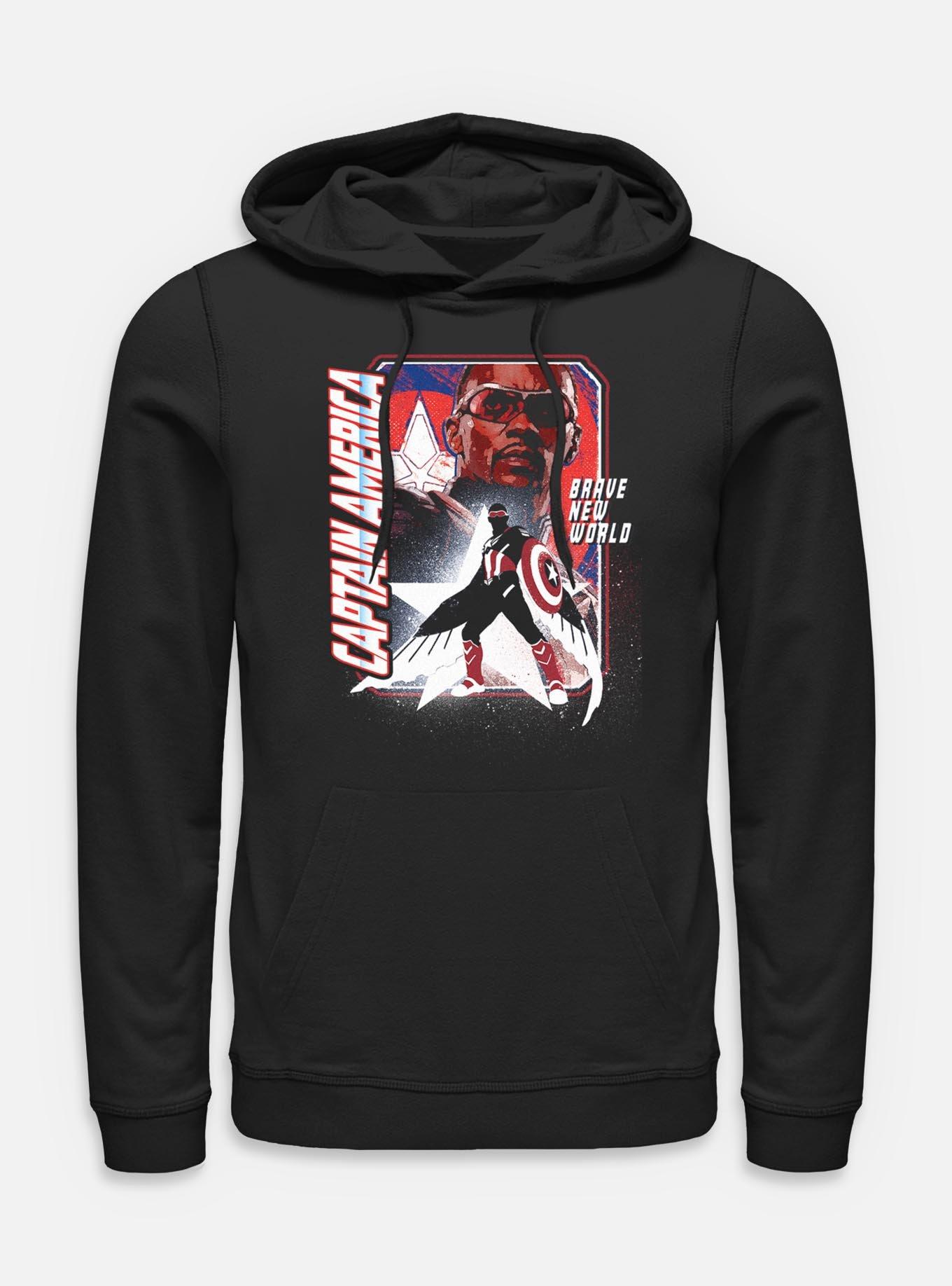 Captain America: Brave New World Shield Falcon Hoodie,All Products : American Fashion Style Bags On Sale