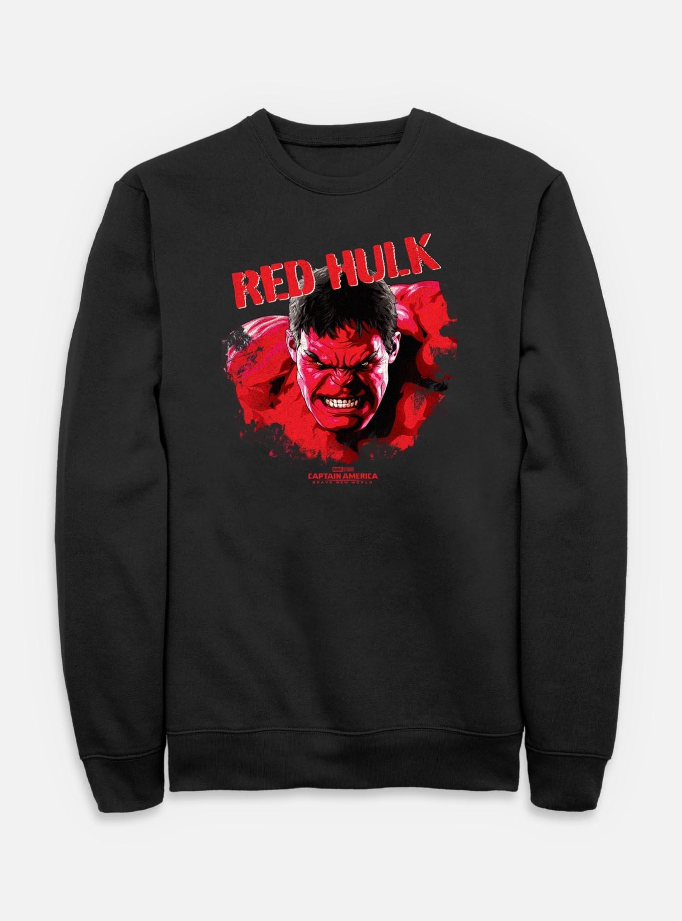 Captain America: Brave New World Red Hulk Bust Sweatshirt,All Products : American Fashion Style Bags On Sale