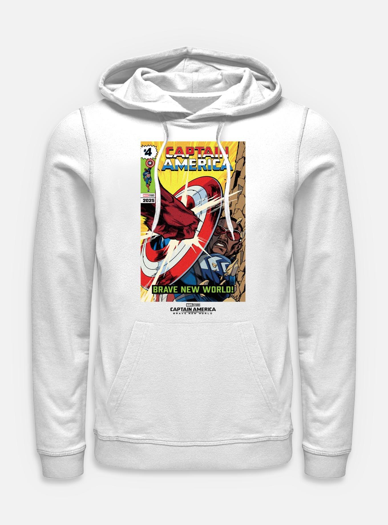 Captain America: Brave New World Comic Cover Hoodie,All Products : American Fashion Style Bags On Sale