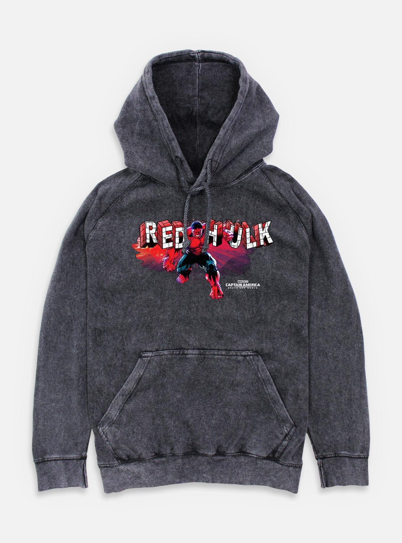 Captain America: Brave New World Big Red Hulk Mineral Wash Hoodie,All Products : American Fashion Style Bags On Sale Captain America: Brave New World Big Red Hulk Mineral Wash Hoodie,All Products : American Fashion Style Bags On Sale