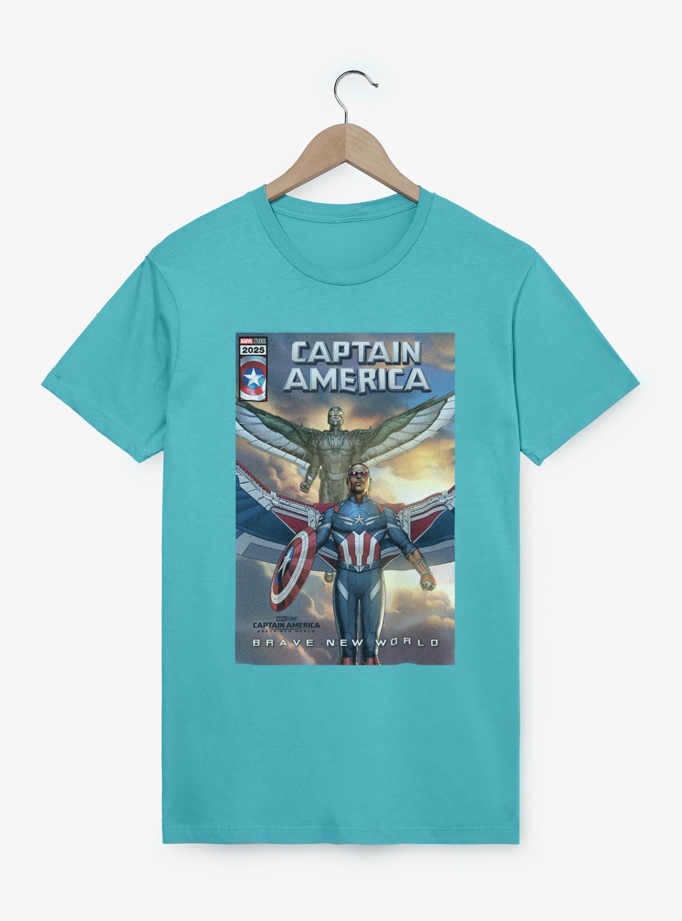 Captain America: Brave New World New Falcon Team Up Comic Cover Garment Dye T-Shirt,All Products : American Fashion Style Bags On Sale