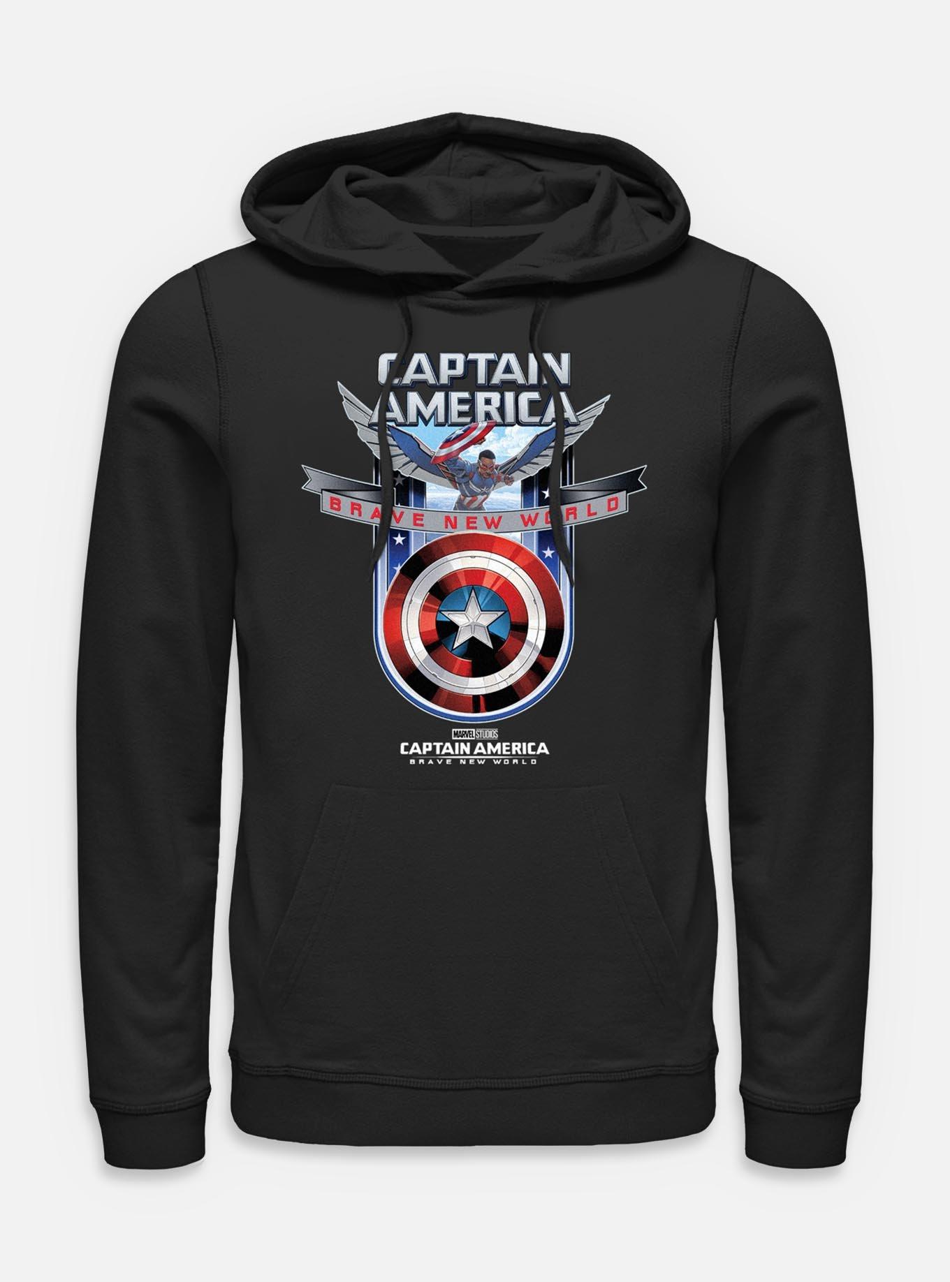 Captain America: Brave New World Shield Hoodie,All Products : American Fashion Style Bags On Sale