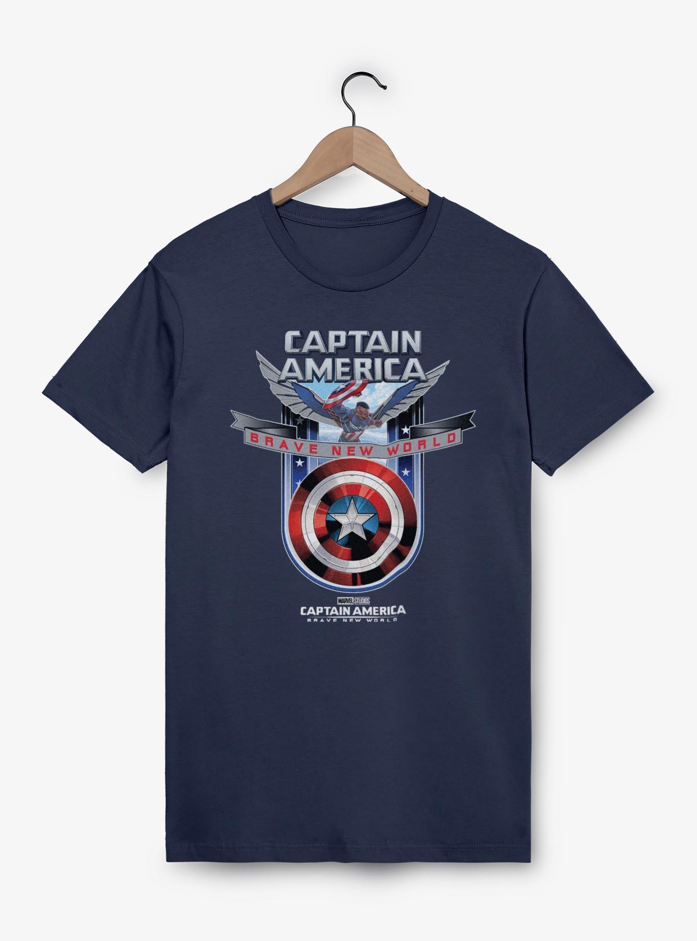 Captain America: Brave New World Shield Garment Dye T-Shirt, TRUENAVY, hi-res