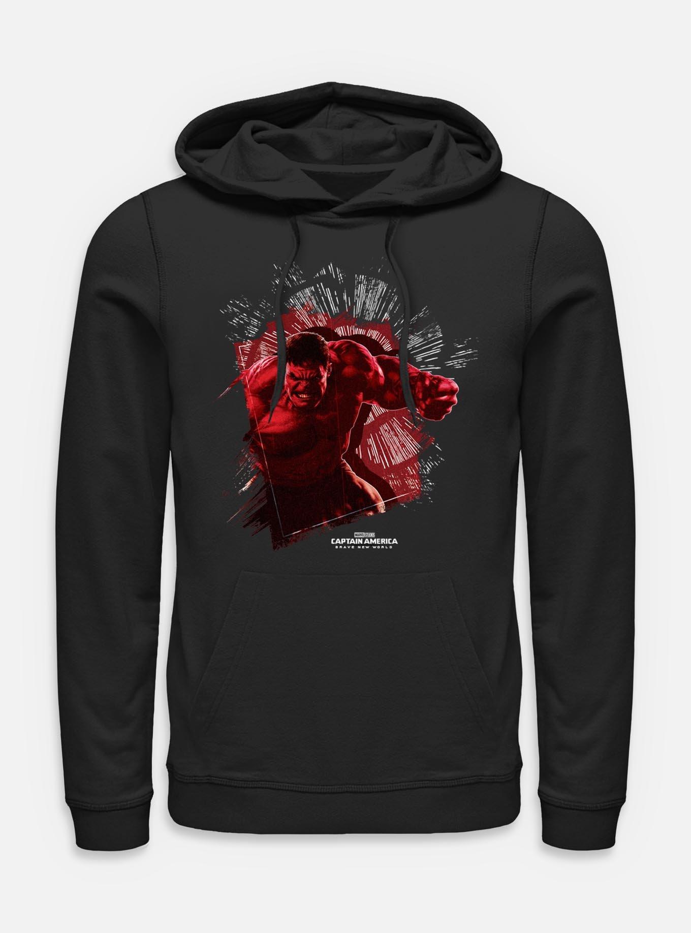 Captain America: Brave New World Red Hulk Punch Through Hoodie,All Products : American Fashion Style Bags On Sale