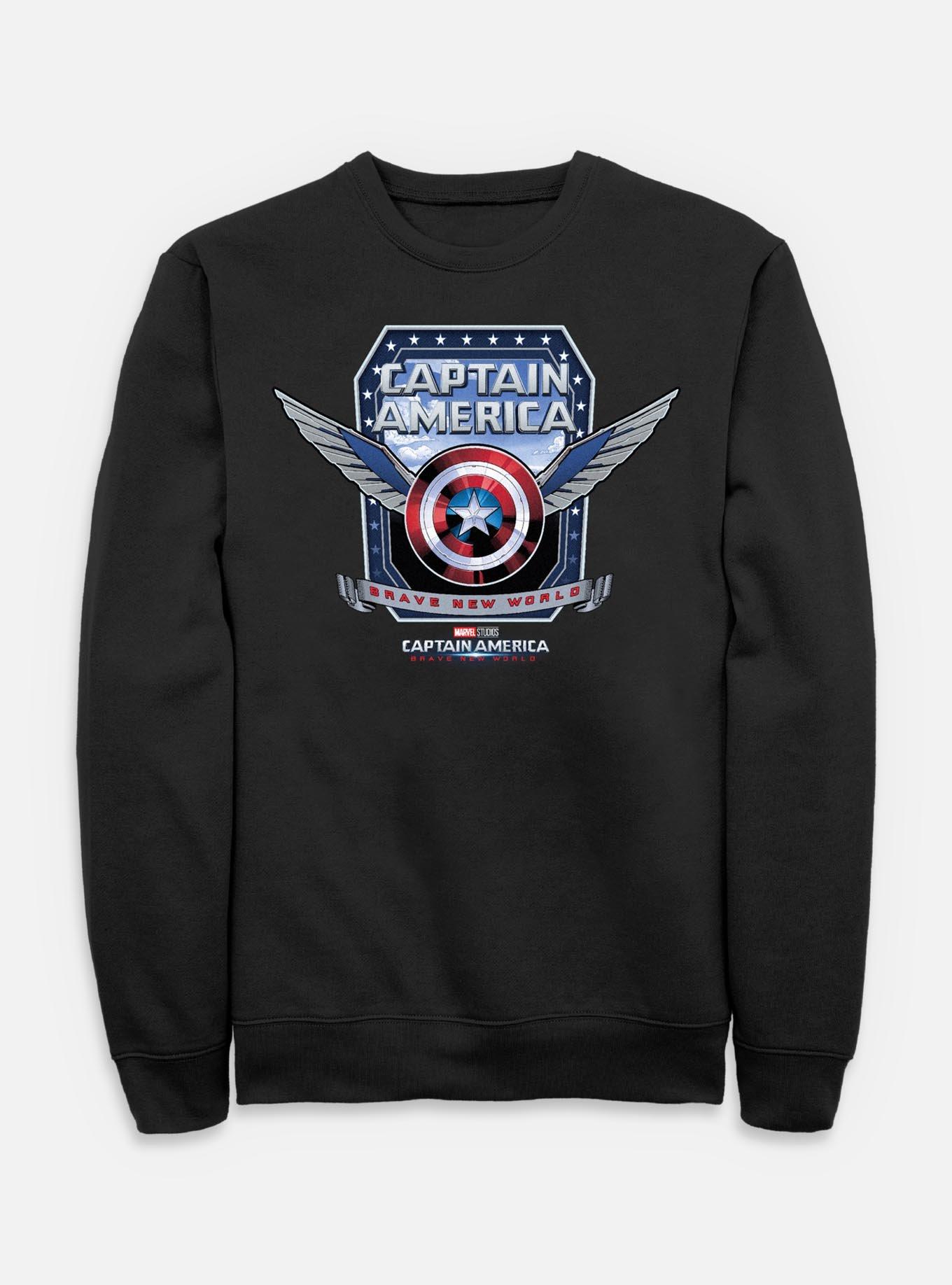 Captain America: Brave New World Captain America Shield Wings Sweatshirt, , hi-res