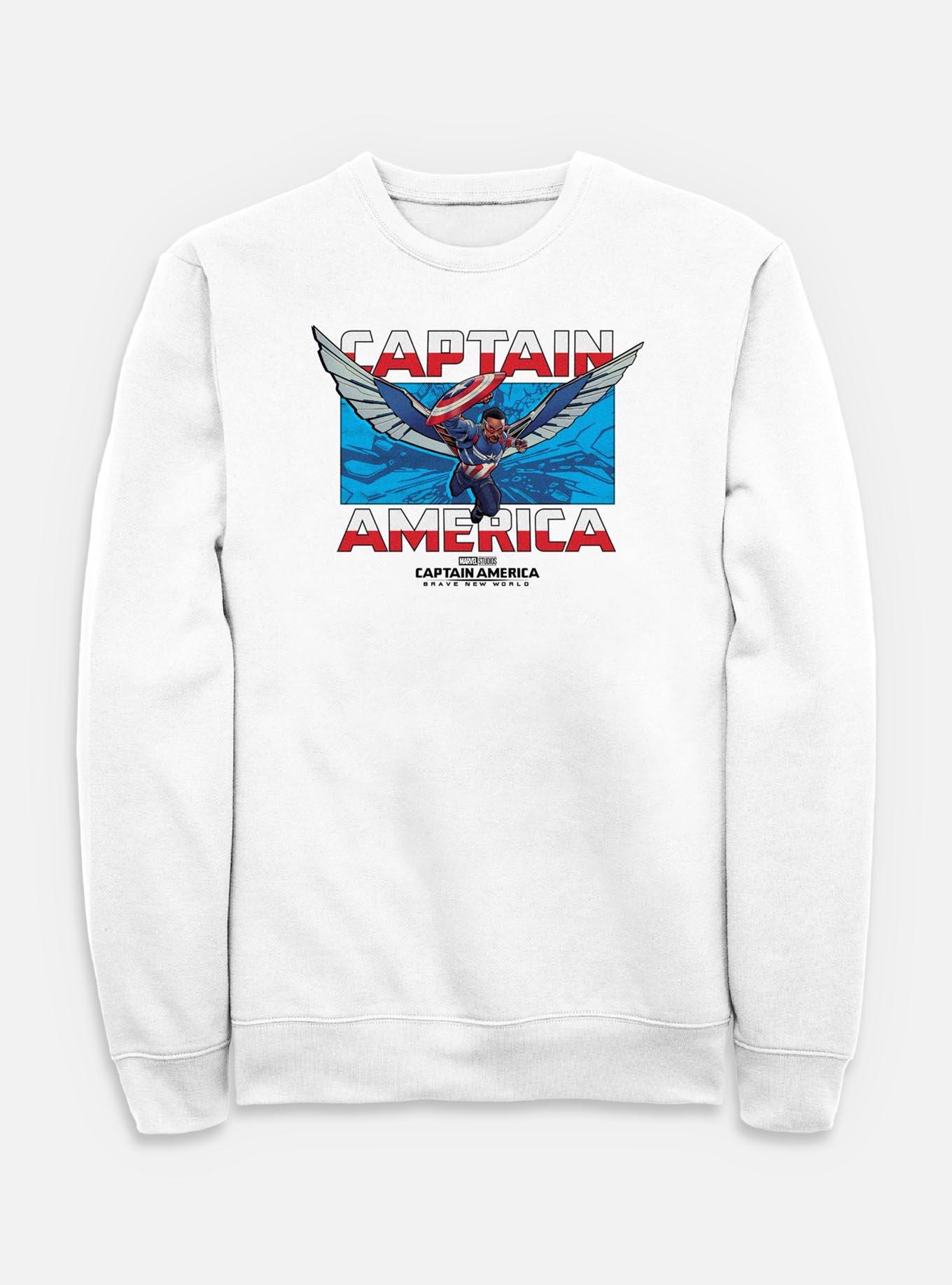Captain America Brave New World Breakthrough Captain America Sweatshirt