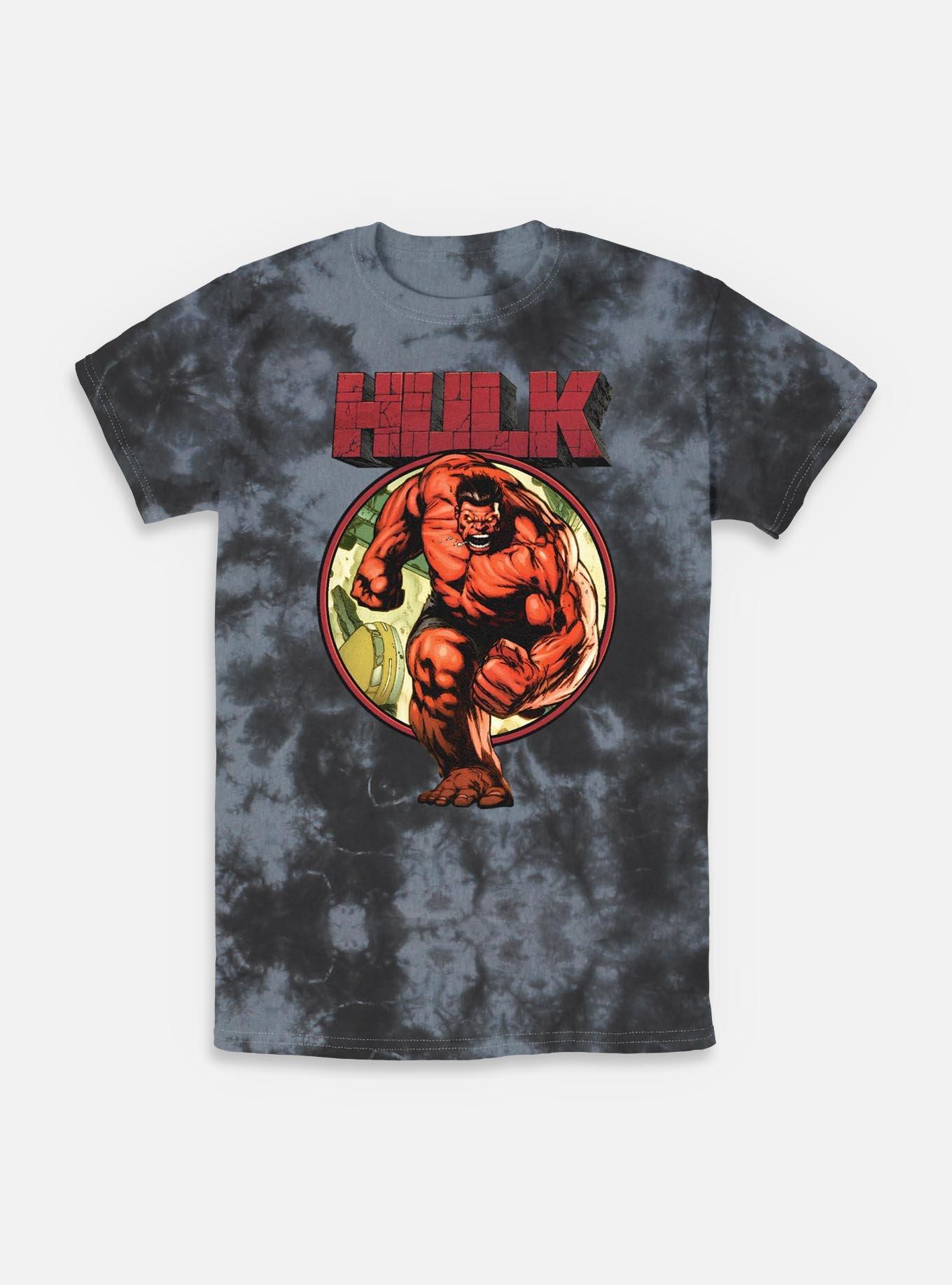 Marvel Red Hulk Run Tie-Dye T-Shirt, , hi-res