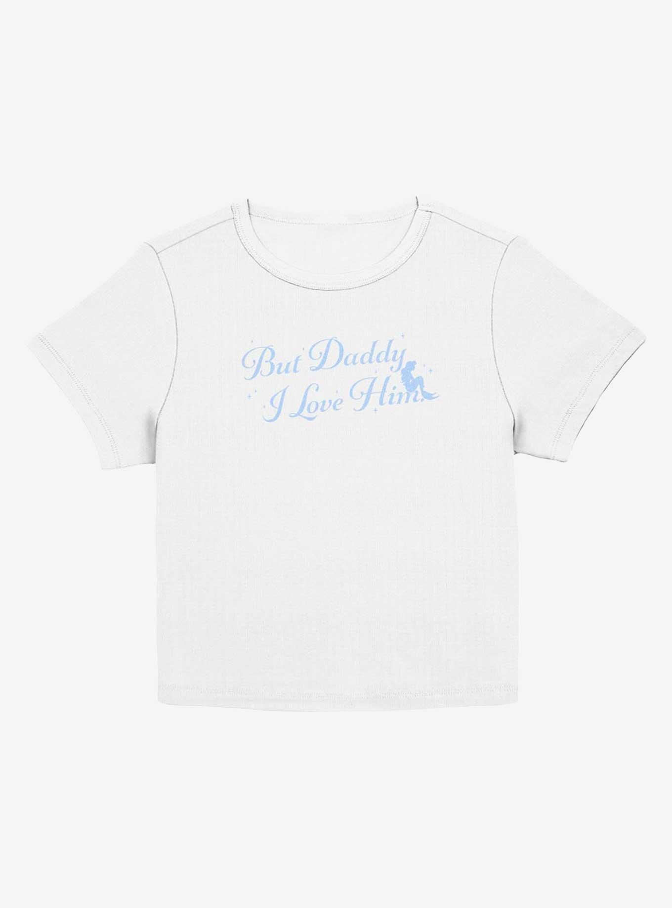 Disney Princesses But I Love Him Girls Baby T-Shirt, EGRET, hi-res