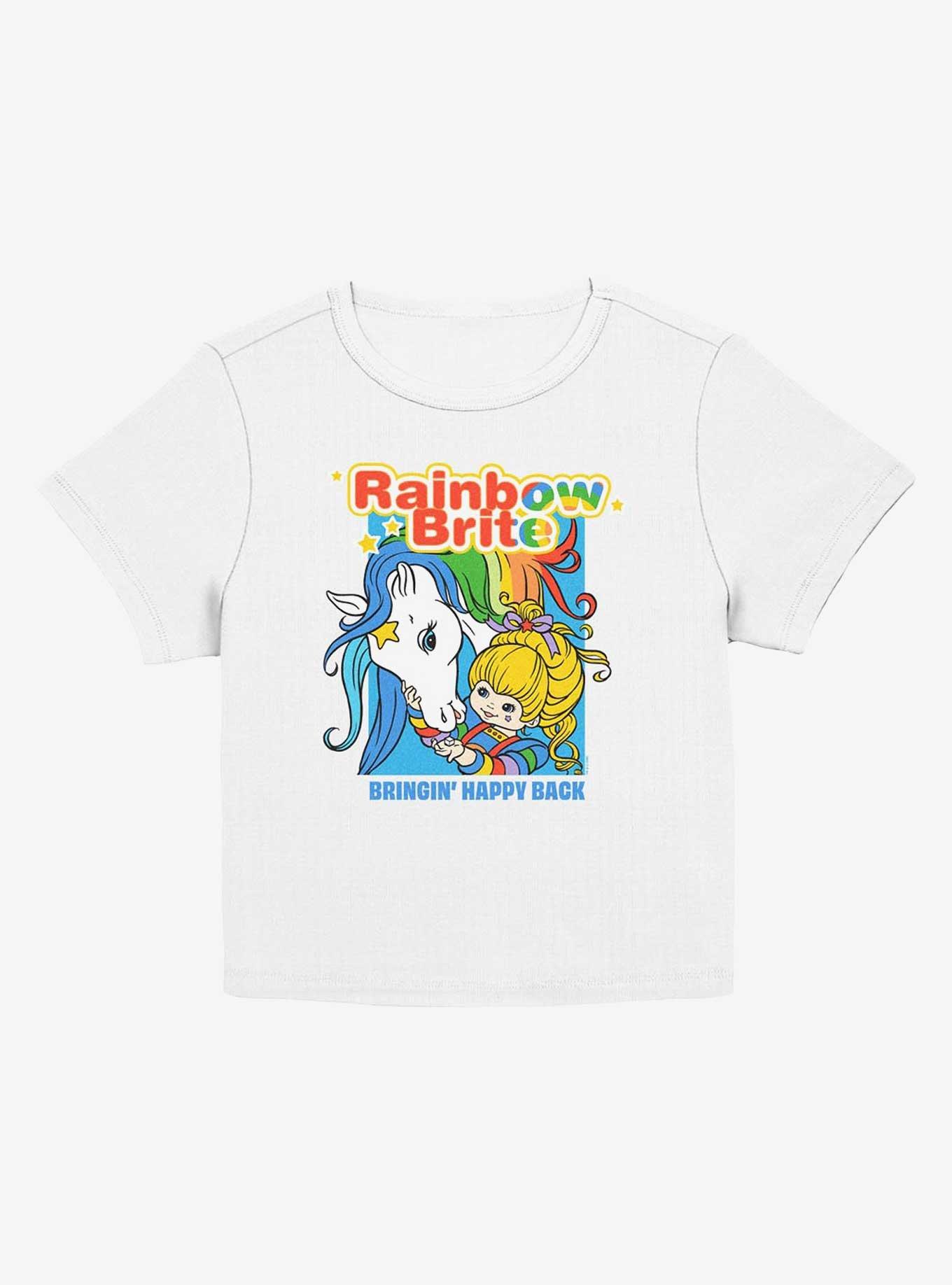 Rainbow Brite Bringing Happy Back Girls Baby T-Shirt, EGRET, hi-res