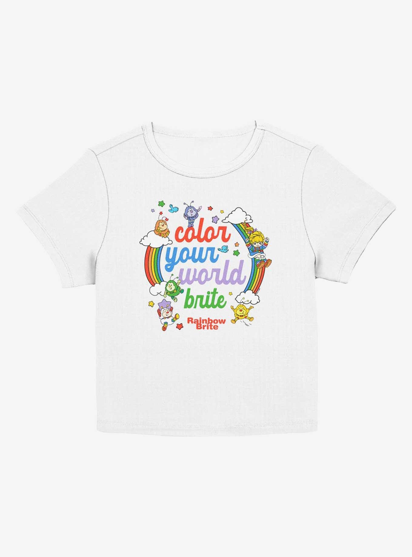 Rainbow Brite Color Your World Brite Girls Baby T-Shirt, EGRET, hi-res