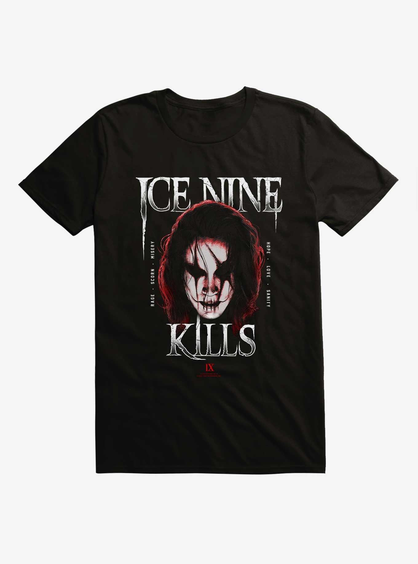 Ice Nine Kills X The Crow Hope Love Sanity T-Shirt, BLACK, hi-res