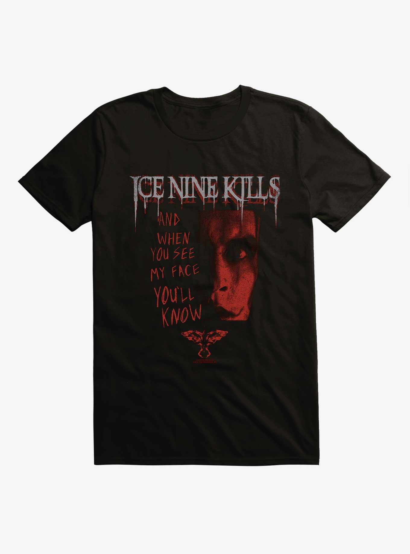 Ice Nine Kills X The Crow And When You See My Face You'll Know T-Shirt, , hi-res