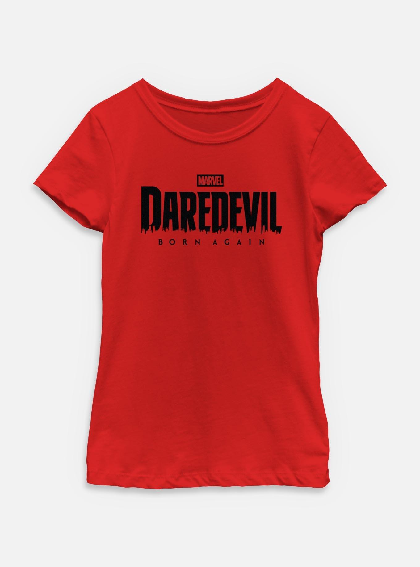 Marvel Daredevil: Born Again Black Logo Youth Girls T-Shirt, , hi-res