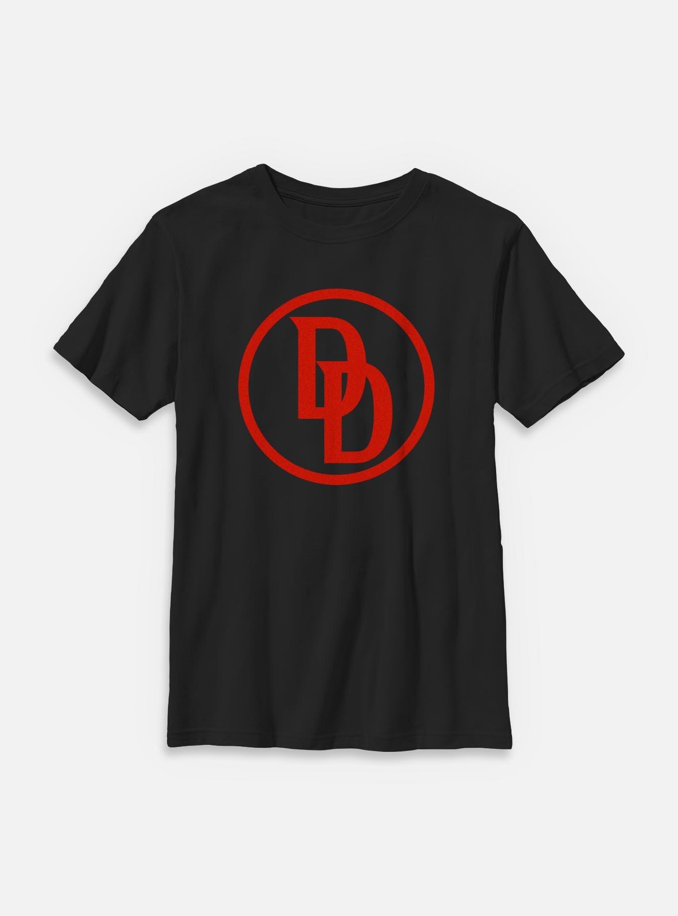 Marvel Daredevil: Born Again Red Monogram Logo Youth T-Shirt, , hi-res